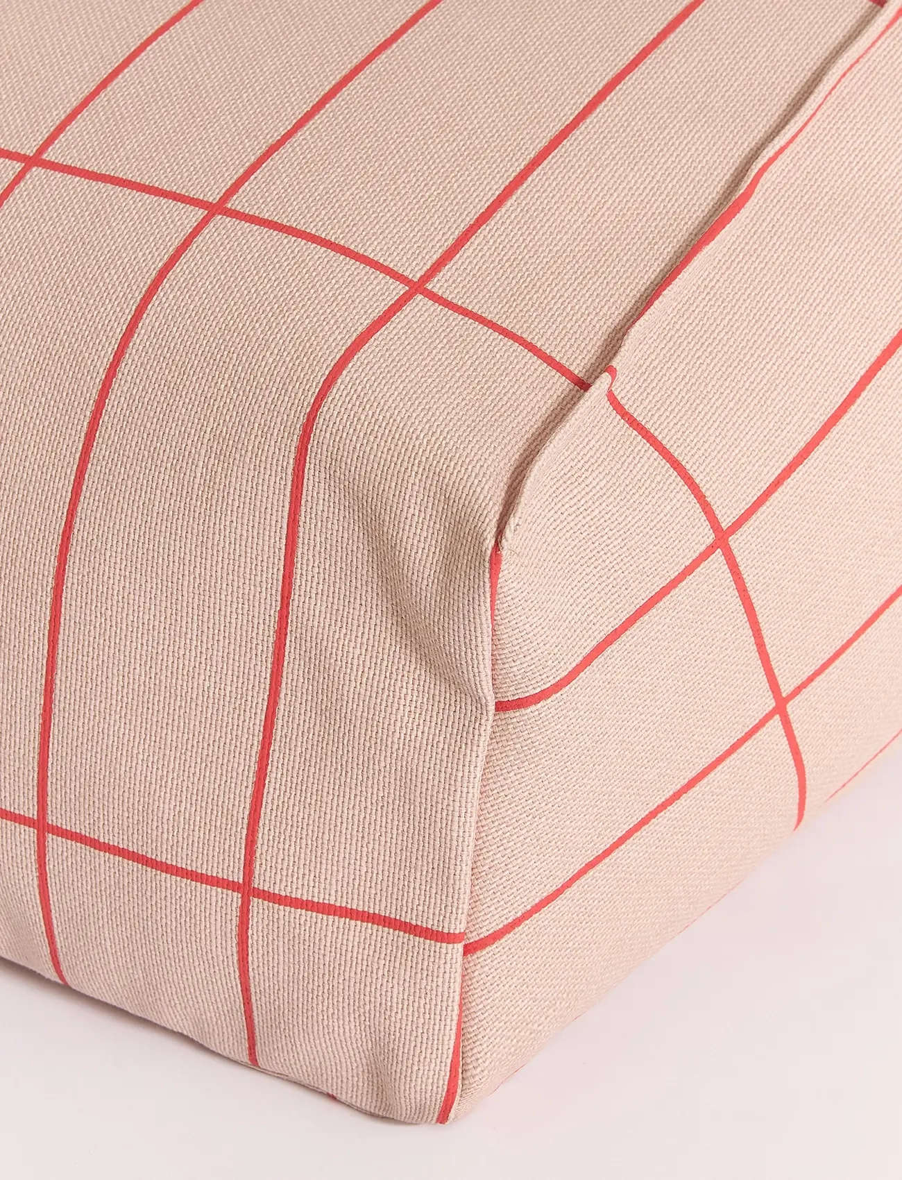 NOBODINOZ - VIBES ARMCHAIR BEAN BAG 74X40X60 - stühle - pink red grid - 1