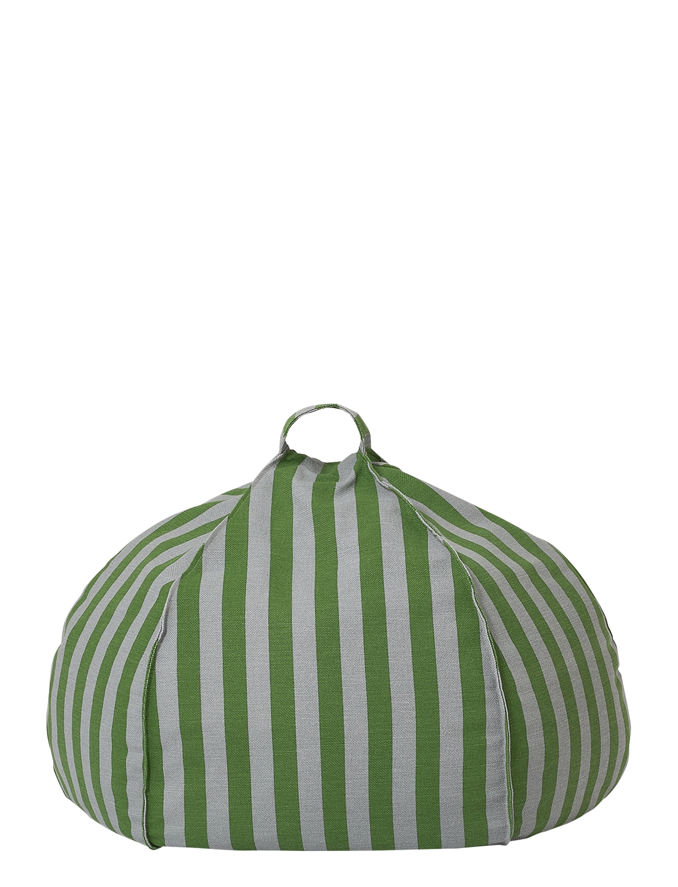 NOBODINOZ VIBES ROUND BEAN BAG 70X30 - Möbel - GREEN BLUE STRIPES / green