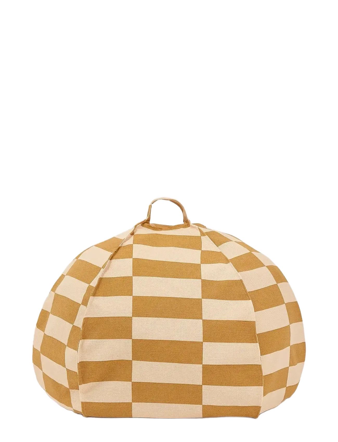 NOBODINOZ VIBES ROUND BEAN BAG 70X30 - 4 for 3 - MUSTARD AND SAND TILES / yellow