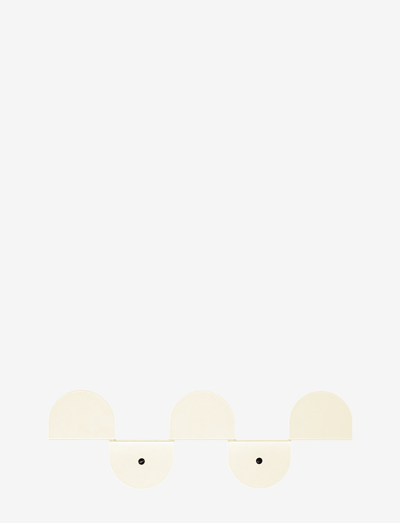 NOBODINOZ - STEEL WALL COAT RACK 37X12X4 - hylder - ivory - 0