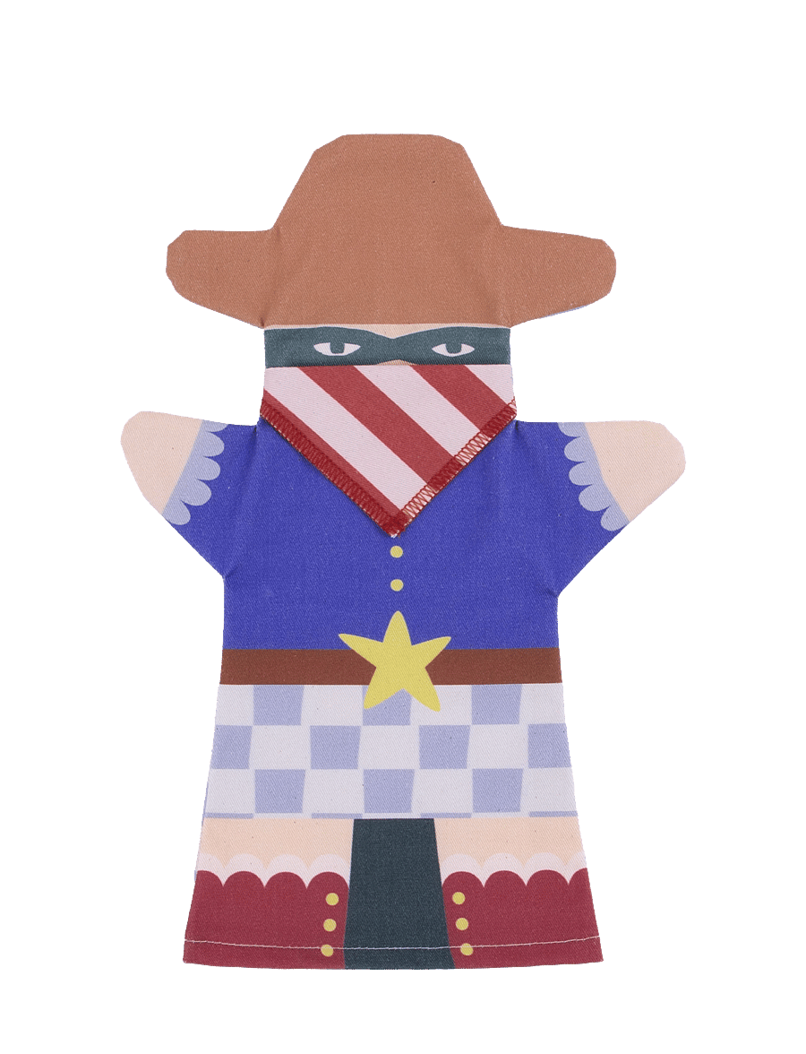NOBODINOZ - VIBES COWBOY PUPPET - rollelek for barn - cowboy - 0