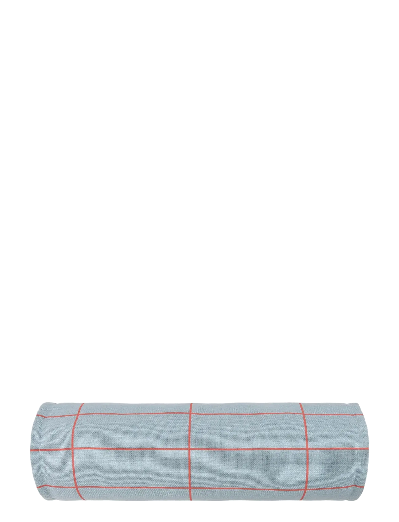 NOBODINOZ - Cylinder cushion Vibes - throw pillows - blue red grid - 1