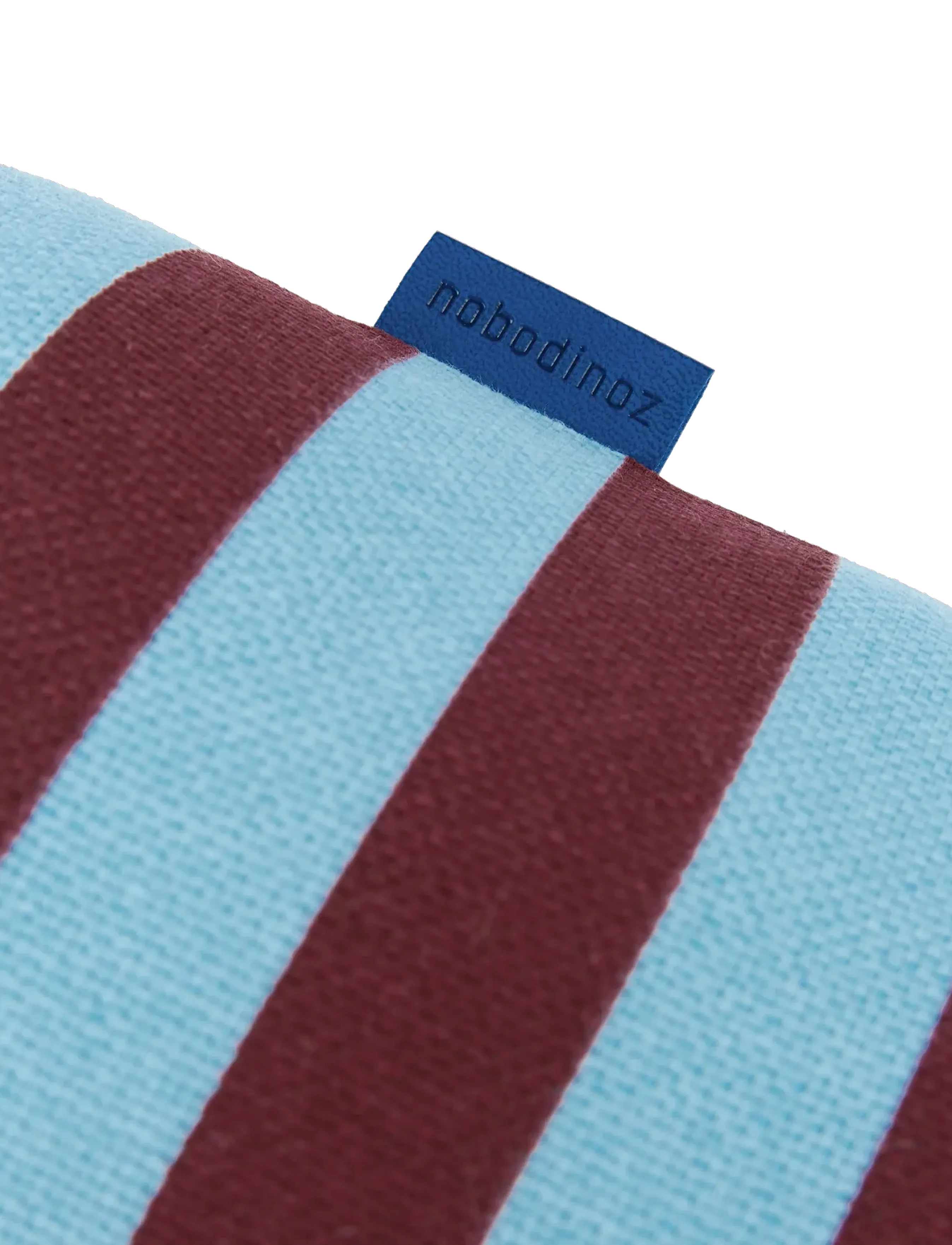 NOBODINOZ - Cylinder cushion Vibes - koristetyynyt - burgundy blue stripes - 3