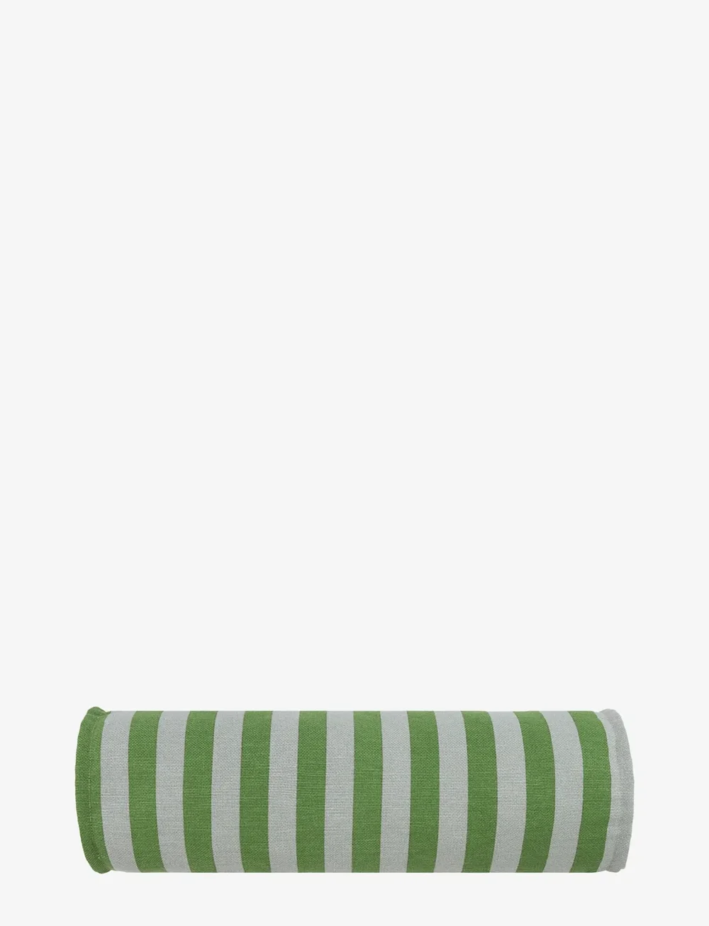 NOBODINOZ - VIBES CYLINDER CUSHION 50X18 - dekorative kissen - green blue stripes - 1