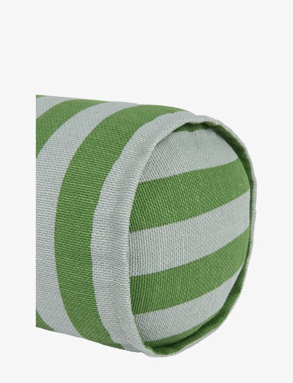 NOBODINOZ - VIBES CYLINDER CUSHION 50X18 - dekorative kissen - green blue stripes - 2