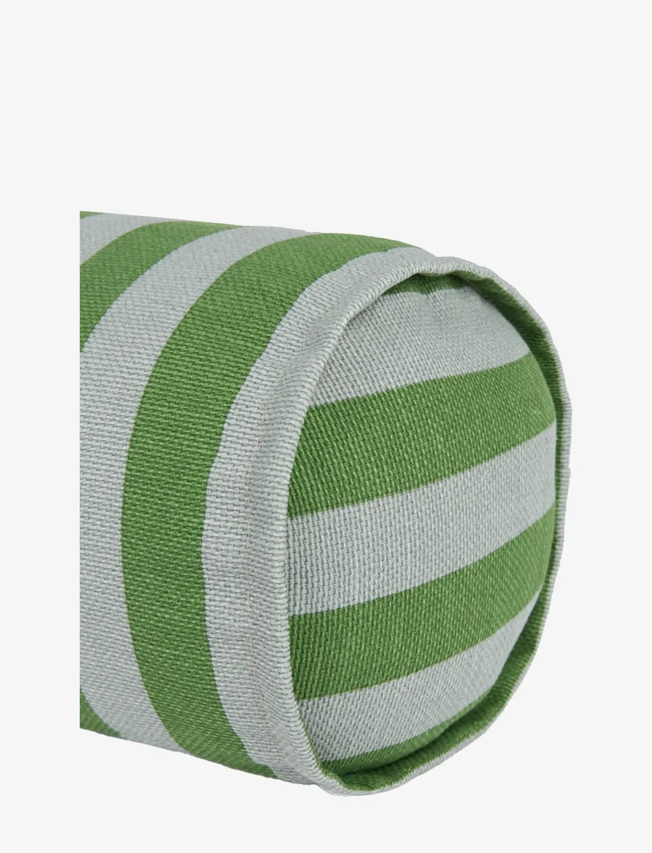 NOBODINOZ - VIBES CYLINDER CUSHION 50X18 - throw pillows - green blue stripes - 2