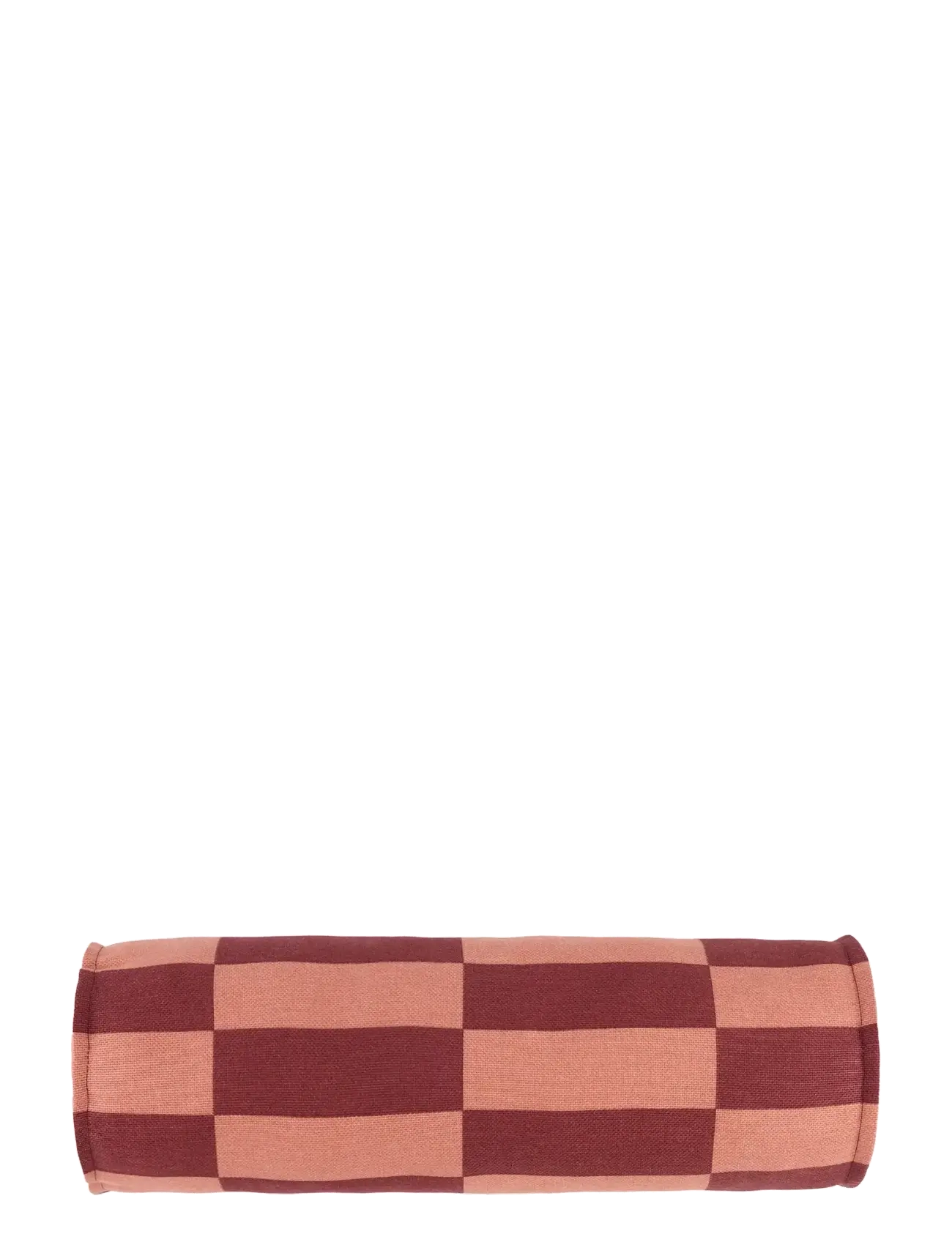 NOBODINOZ - VIBES CYLINDER CUSHION 50X18 - koristetyynyt - maroon tiles - 1