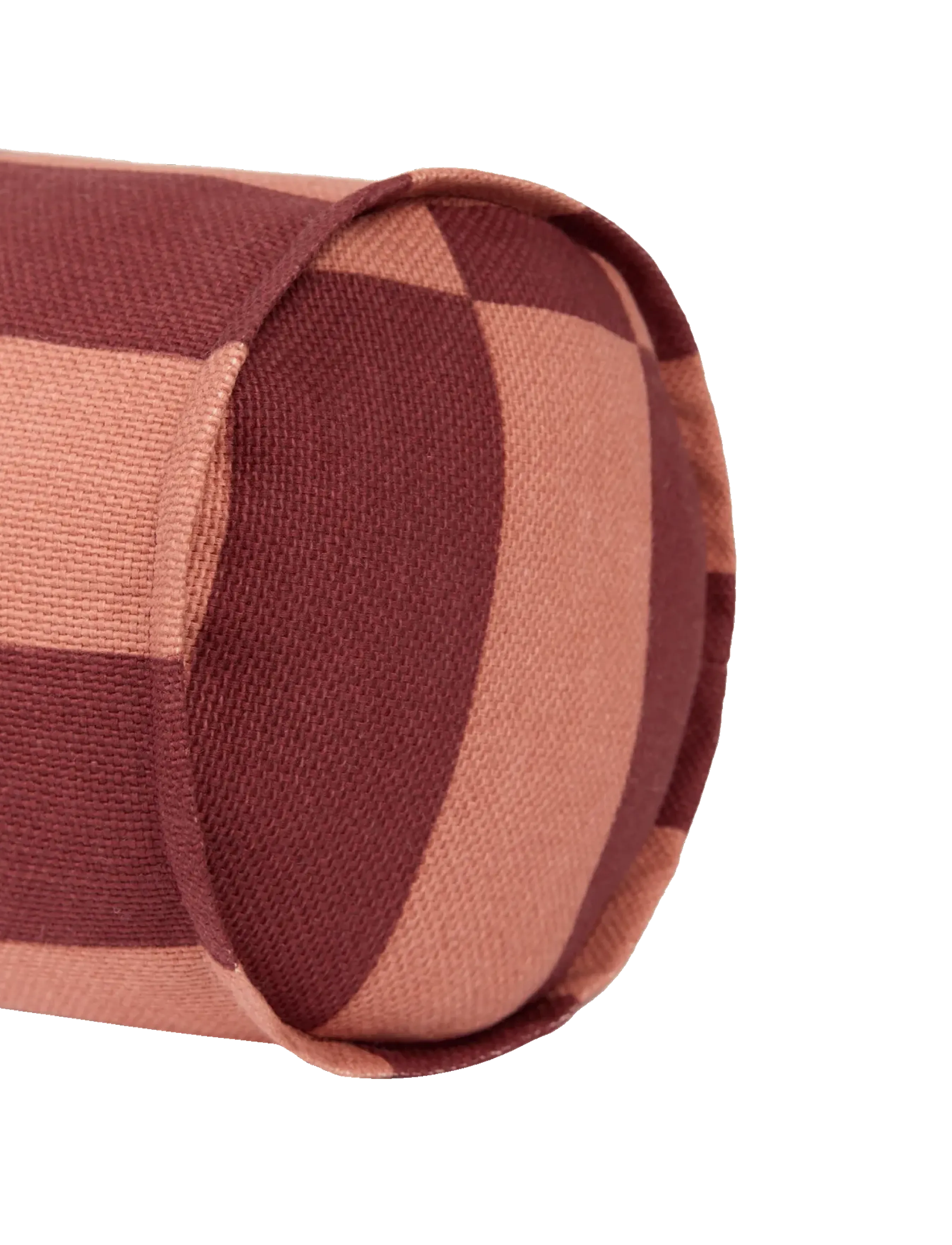 NOBODINOZ - VIBES CYLINDER CUSHION 50X18 - koristetyynyt - maroon tiles - 2