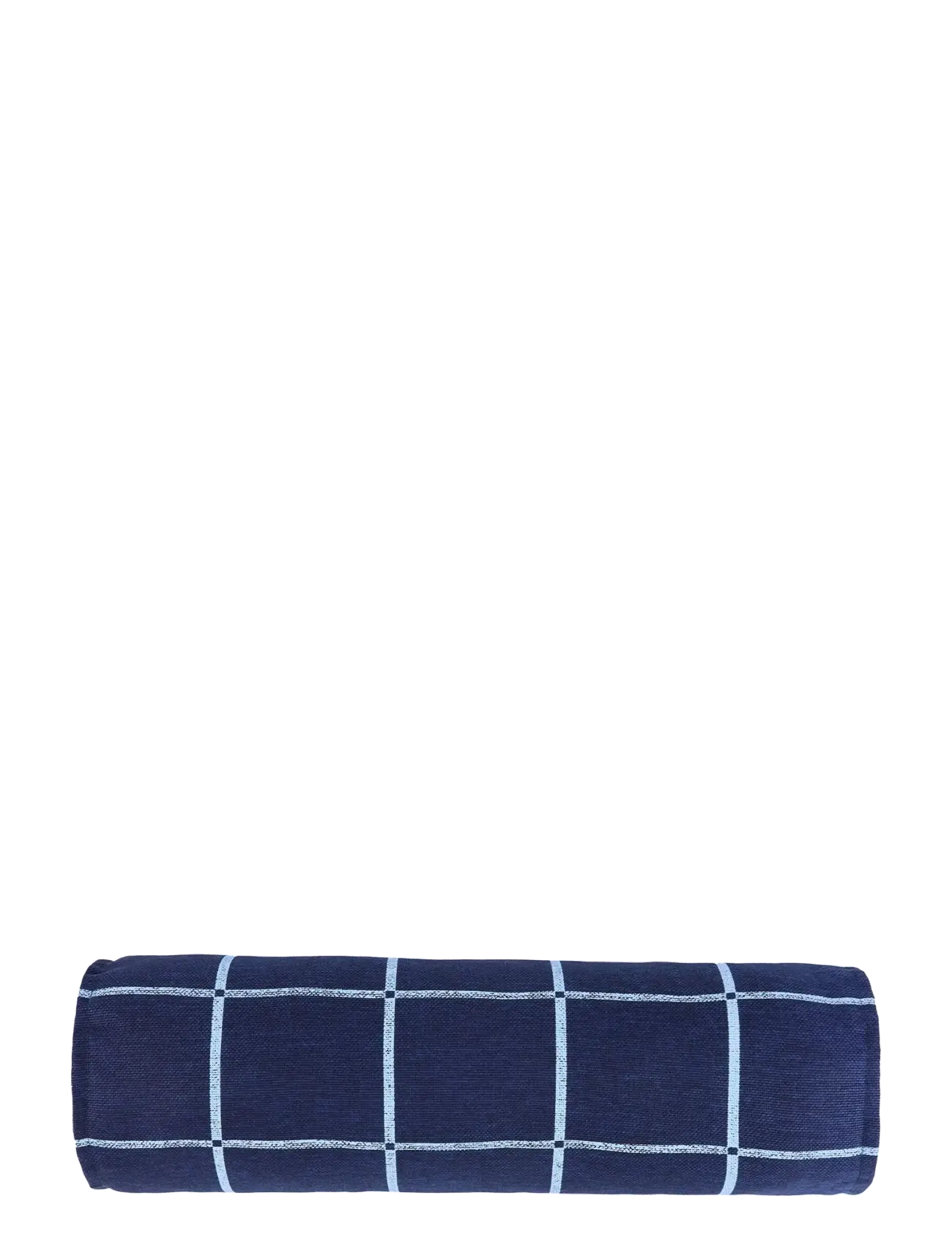 NOBODINOZ - Cylinder cushion Vibes - pyntepuder - navy blue windowpane - 1