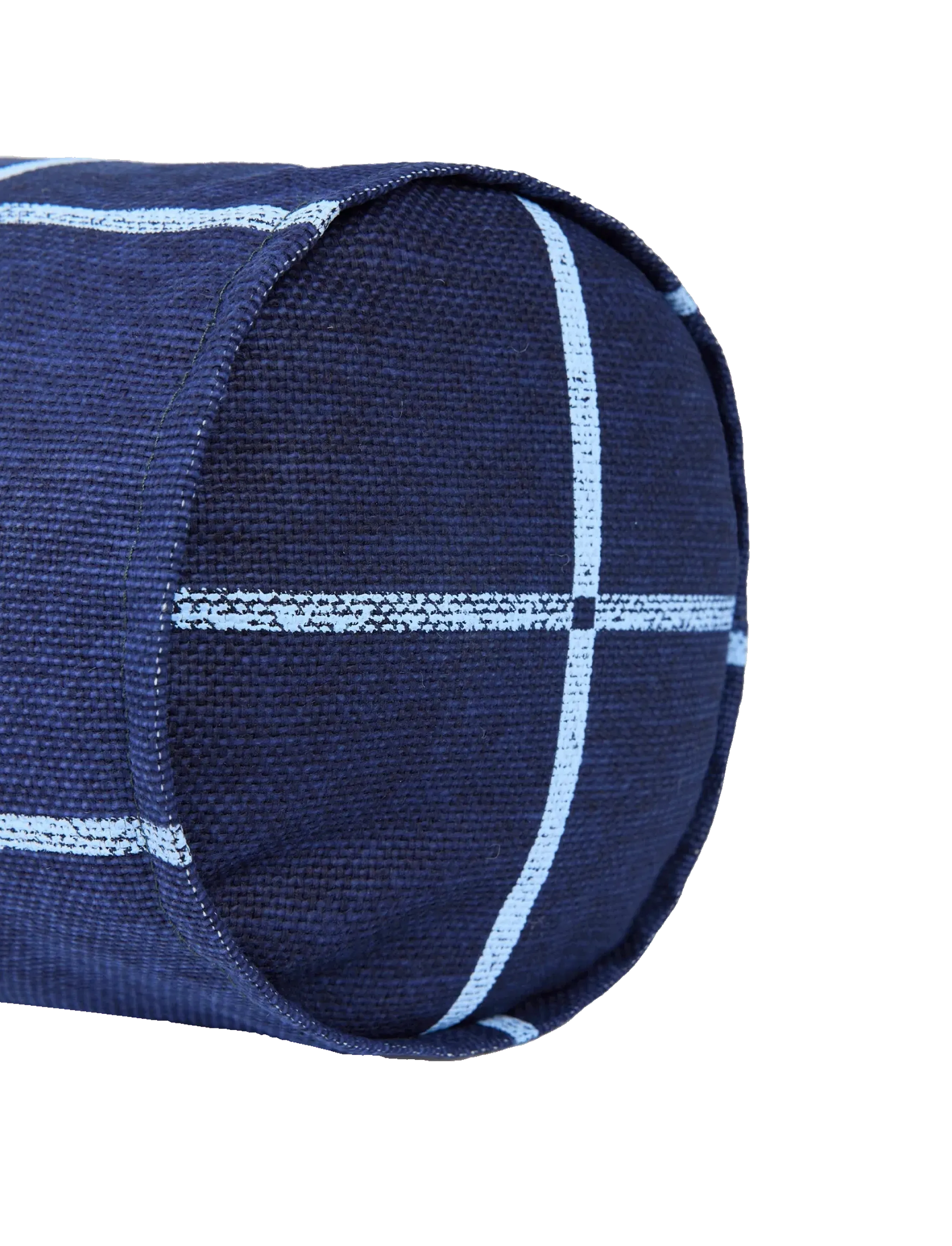 NOBODINOZ - Cylinder cushion Vibes - pyntepuder - navy blue windowpane - 2