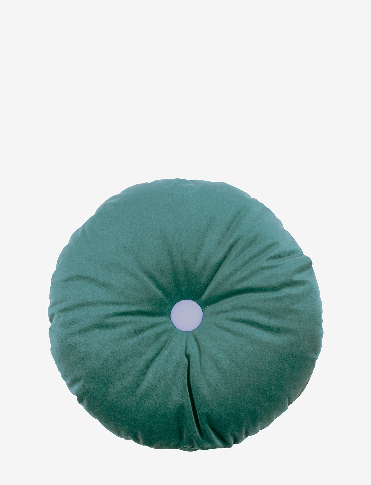 NOBODINOZ - Round Cushion Eco-Velvet - dekorative kissen - jungle green - 0