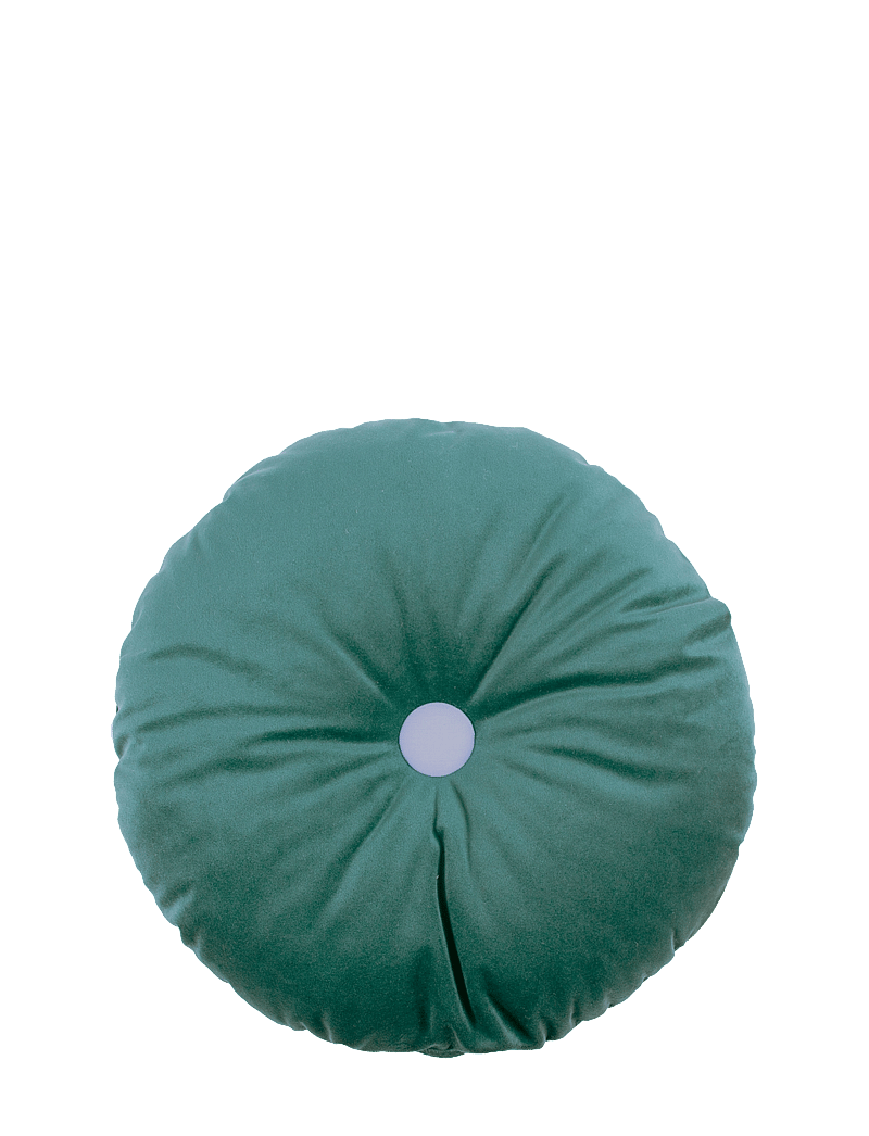 NOBODINOZ - Round Cushion Eco-Velvet - dekorative kissen - jungle green - 0
