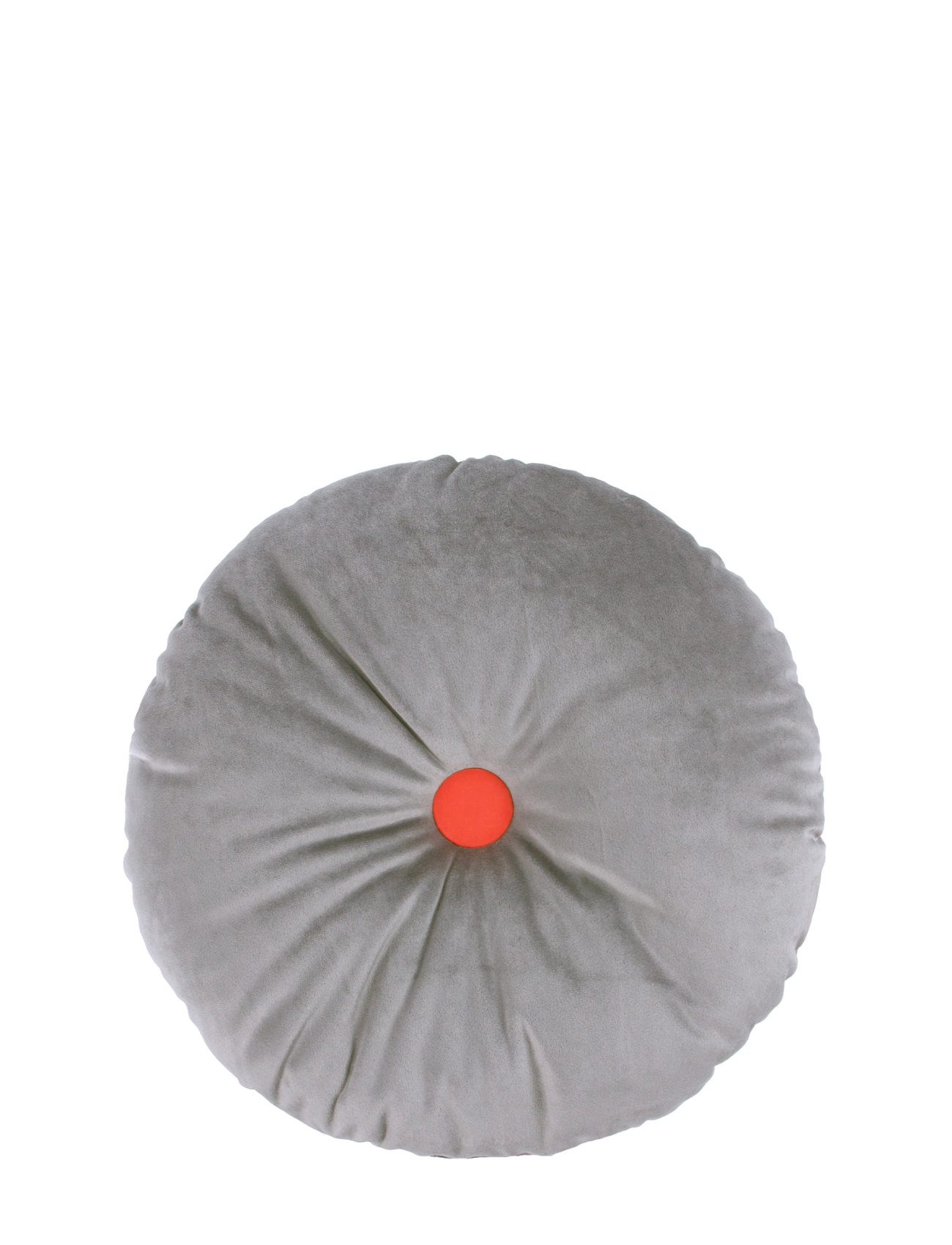 NOBODINOZ Round Cushion Eco-Velvet, One Size, Cushions & Blankets, Grau - Cushions, Kinder