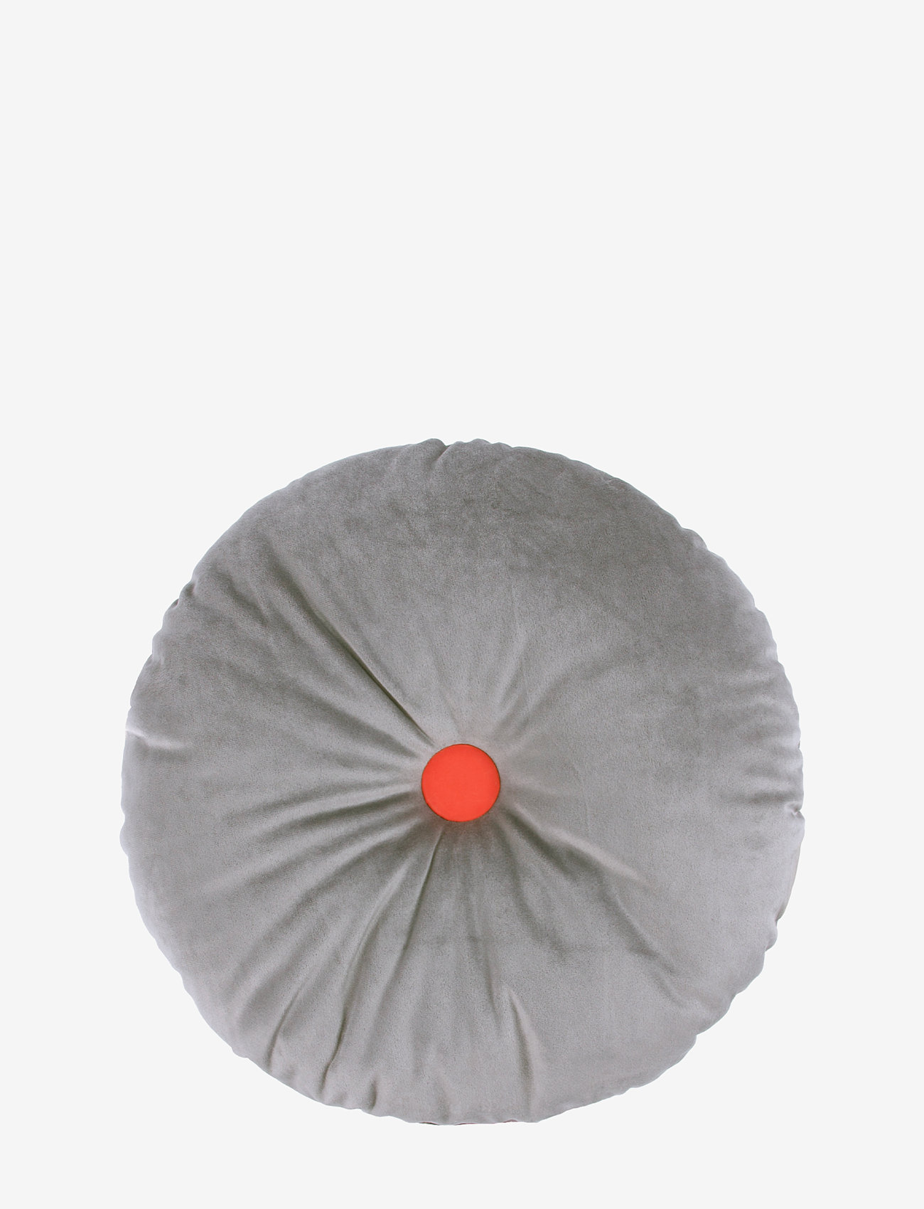 NOBODINOZ - Round Cushion Eco-Velvet - dekorative kissen - slate grey - 0