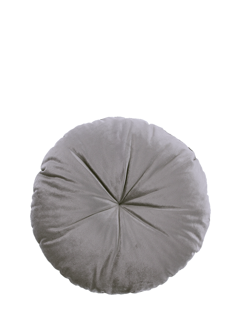 NOBODINOZ - Round Cushion Eco-Velvet - dekorative kissen - slate grey - 1