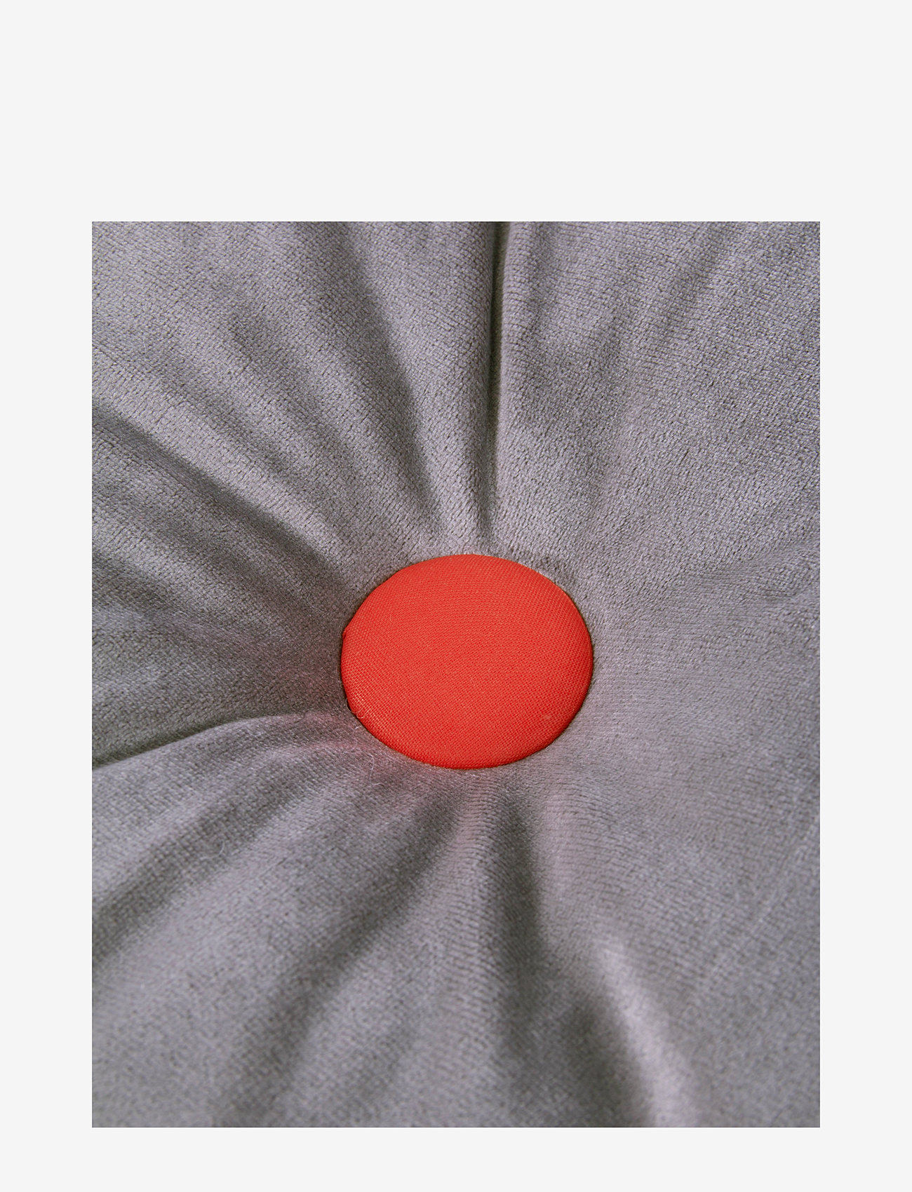 NOBODINOZ - Round Cushion Eco-Velvet - dekorative kissen - slate grey - 2
