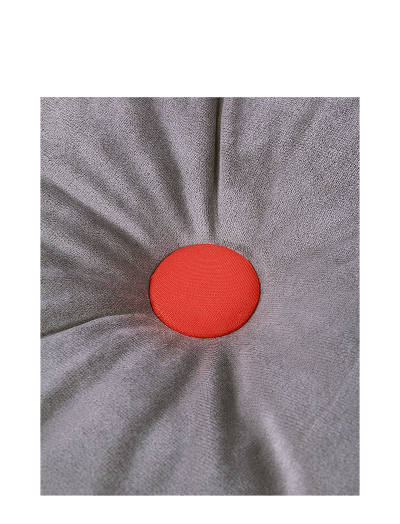 NOBODINOZ - Round Cushion Eco-Velvet - dekorative kissen - slate grey - 2