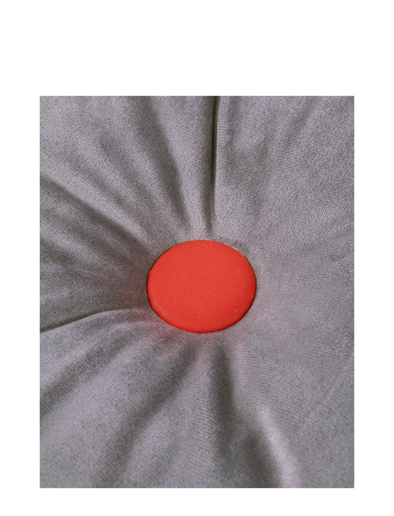 NOBODINOZ - Round Cushion Eco-Velvet - dekoratīvie spilveni - slate grey - 2