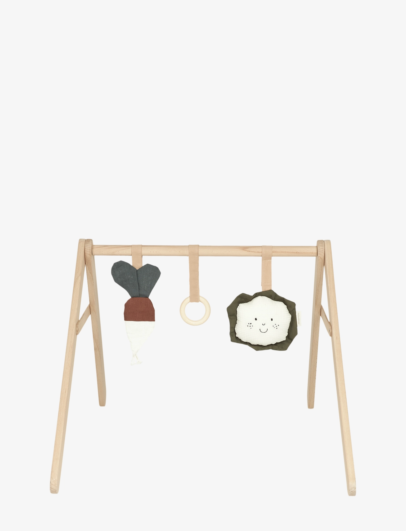 NOBODINOZ - KIT BABY GYM WITH TOYS VEGGIES - tapis d'éveil & tapis de jeu - beech wood - 1