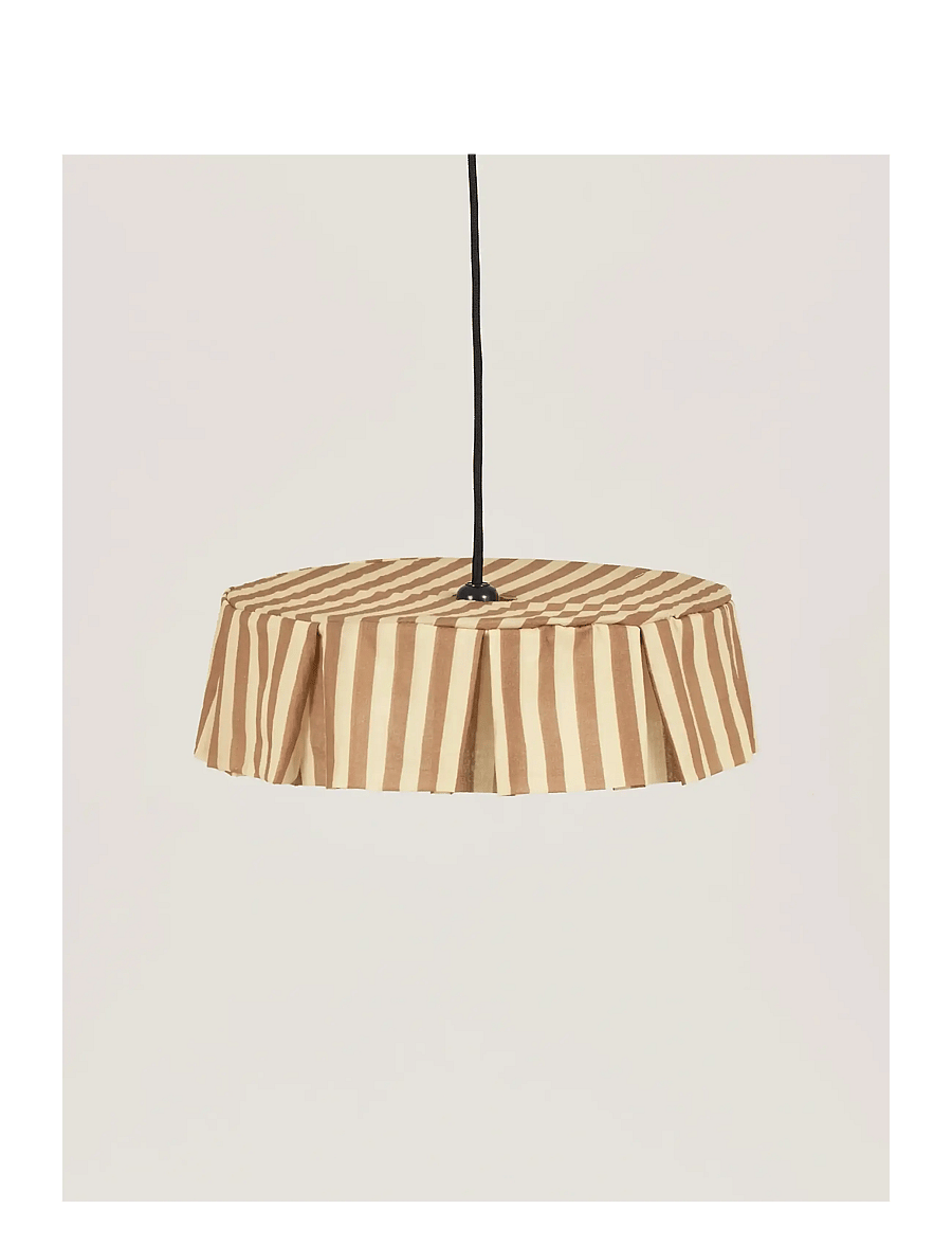 NOBODINOZ - Pendant lampshade diam. 40cm Vibes - deckenleuchte - brown stripes - 1