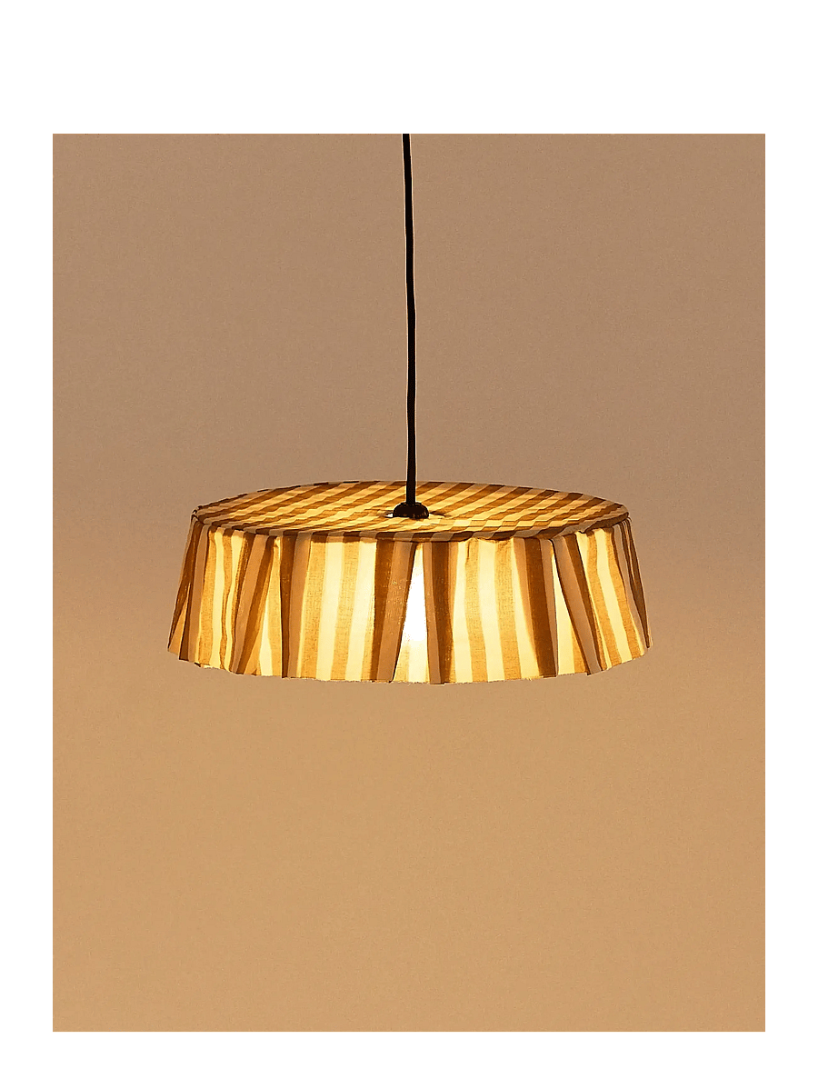 NOBODINOZ - Pendant lampshade diam. 40cm Vibes - deckenleuchte - brown stripes - 2