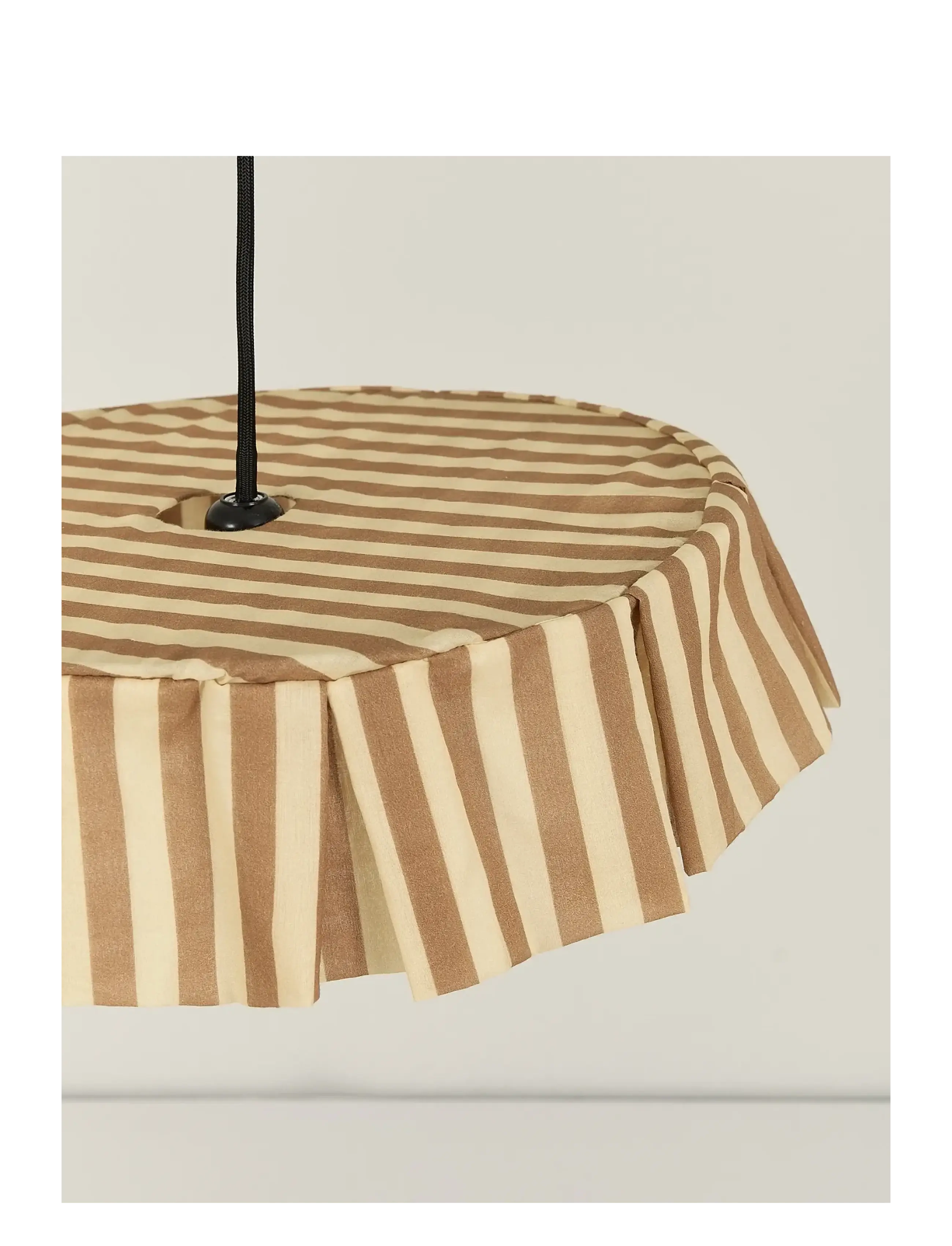 NOBODINOZ - Pendant lampshade diam. 40cm Vibes - deckenleuchte - brown stripes - 3