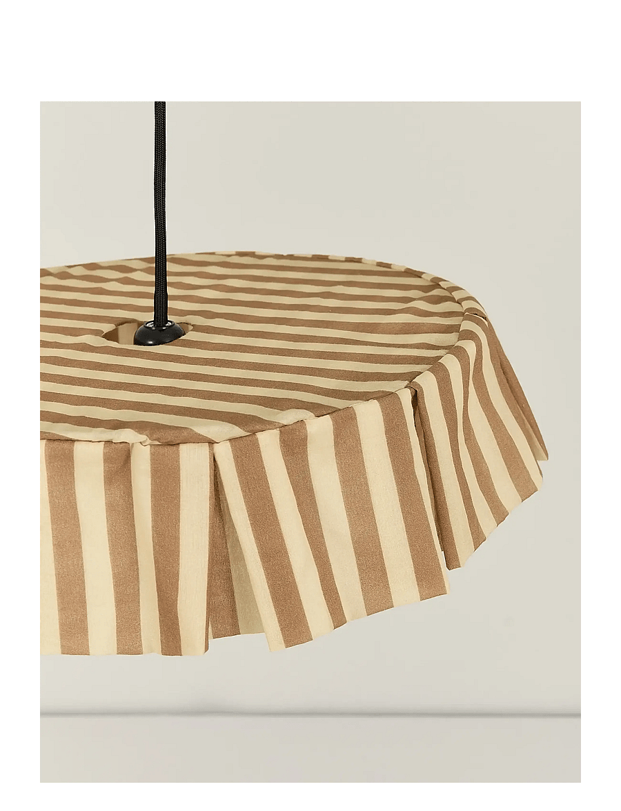 NOBODINOZ - Pendant lampshade diam. 40cm Vibes - deckenleuchte - brown stripes - 3