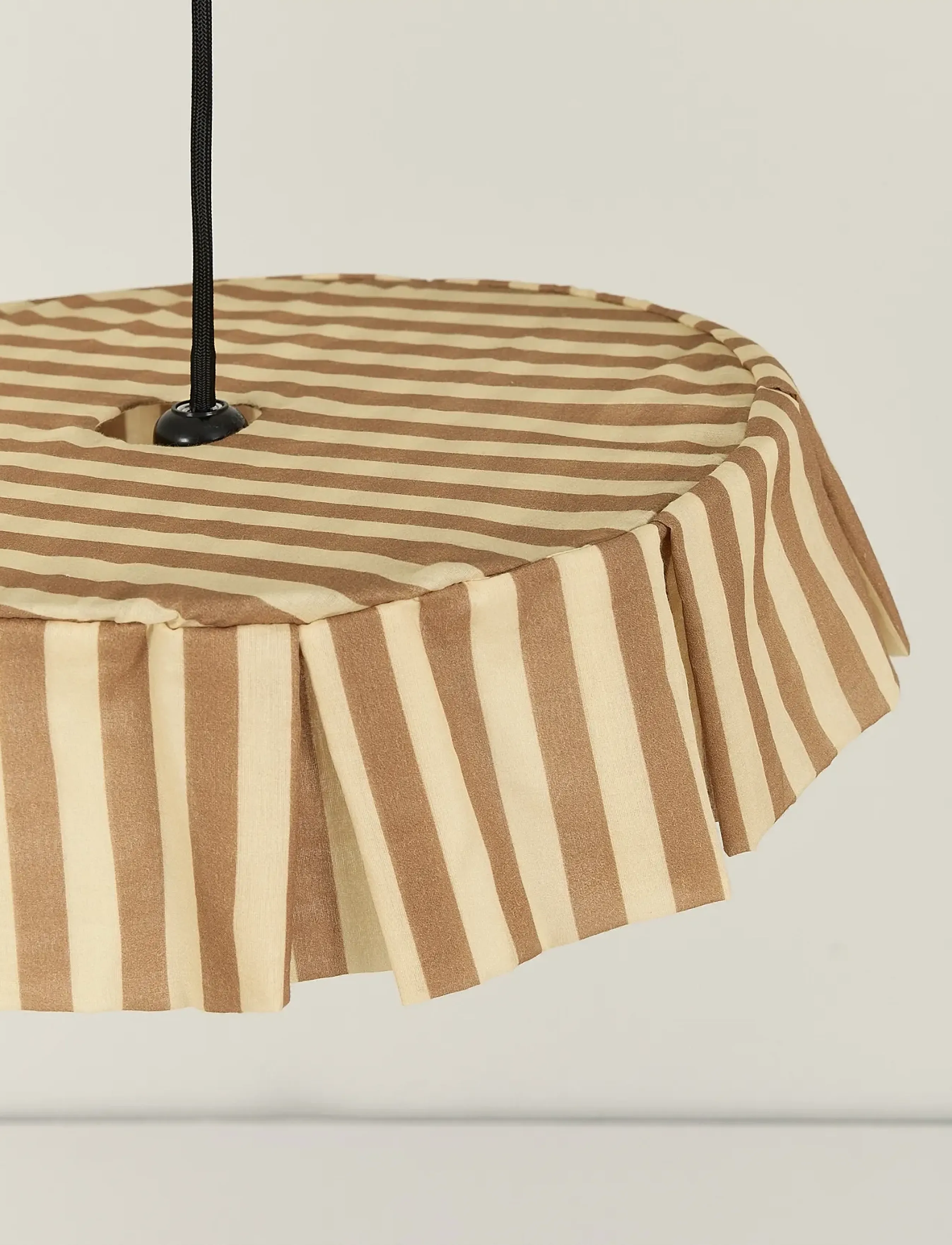 NOBODINOZ - Pendant lampshade diam. 40cm Vibes - deckenleuchte - brown stripes - 5