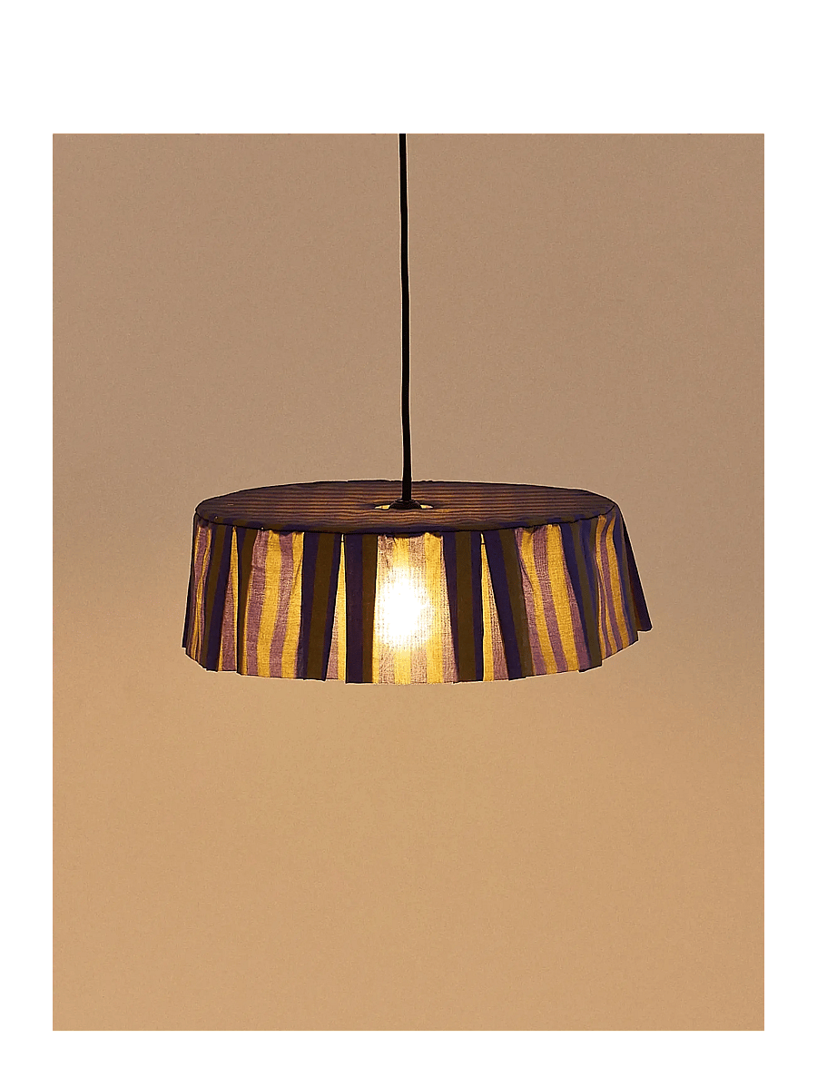 NOBODINOZ - Pendant lampshade diam. 40cm Vibes - laevalgustid - indigo stripes - 2