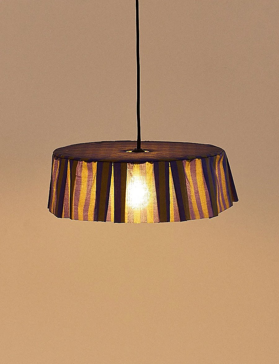 NOBODINOZ - Pendant lampshade diam. 40cm Vibes - laevalgustid - indigo stripes - 0