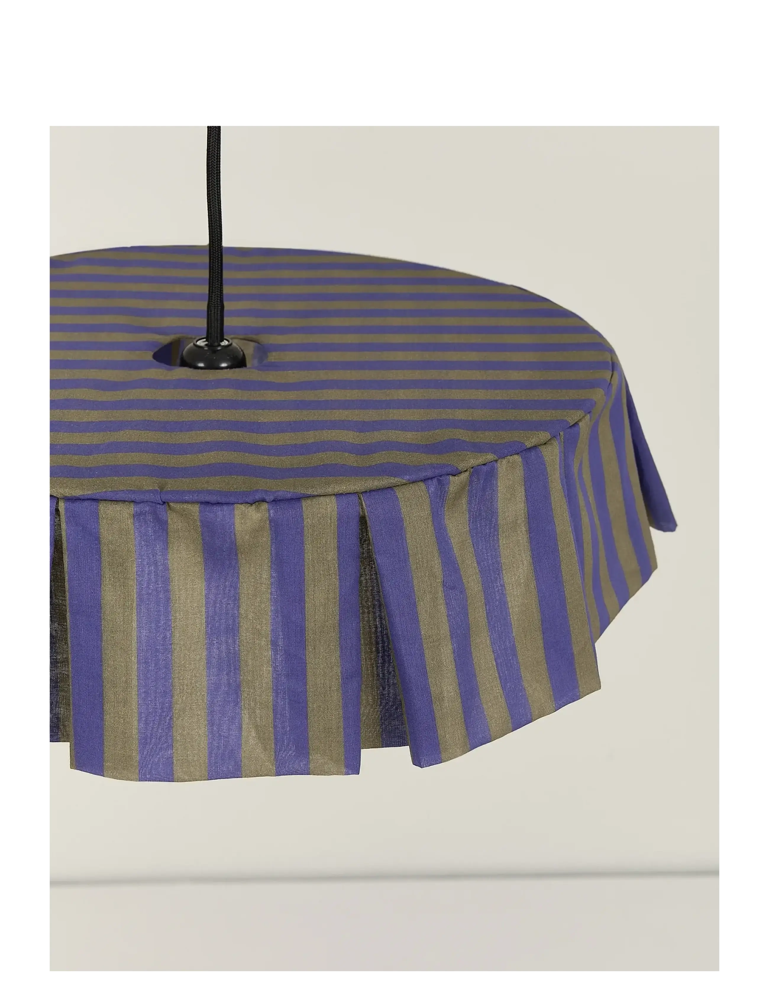 NOBODINOZ - Pendant lampshade diam. 40cm Vibes - loftslamper - indigo stripes - 3