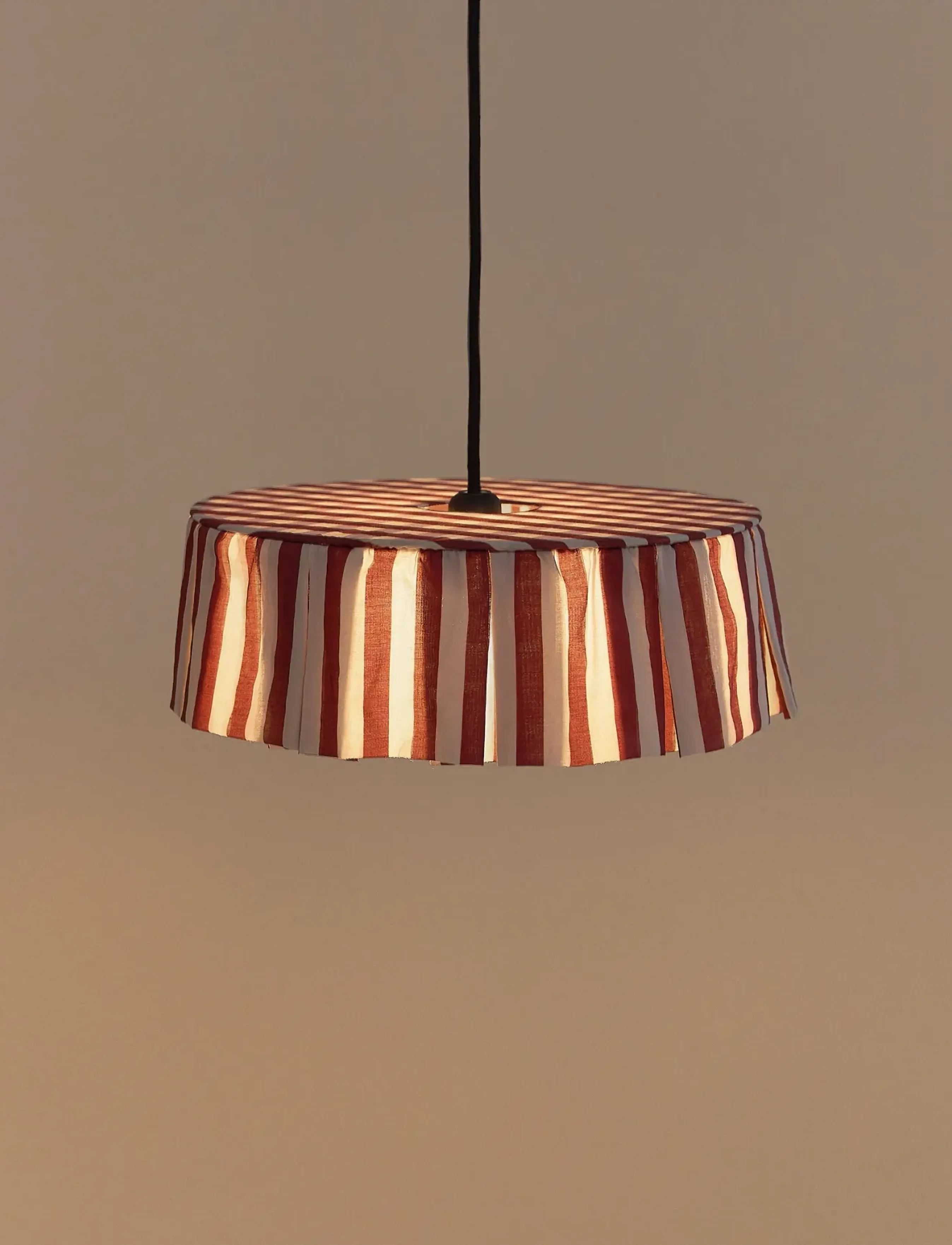 NOBODINOZ Pendant Lampshade Diam. 40Cm Vibes, One Size x 40, Lighting, Rot - Ceiling Lamps, Kinder