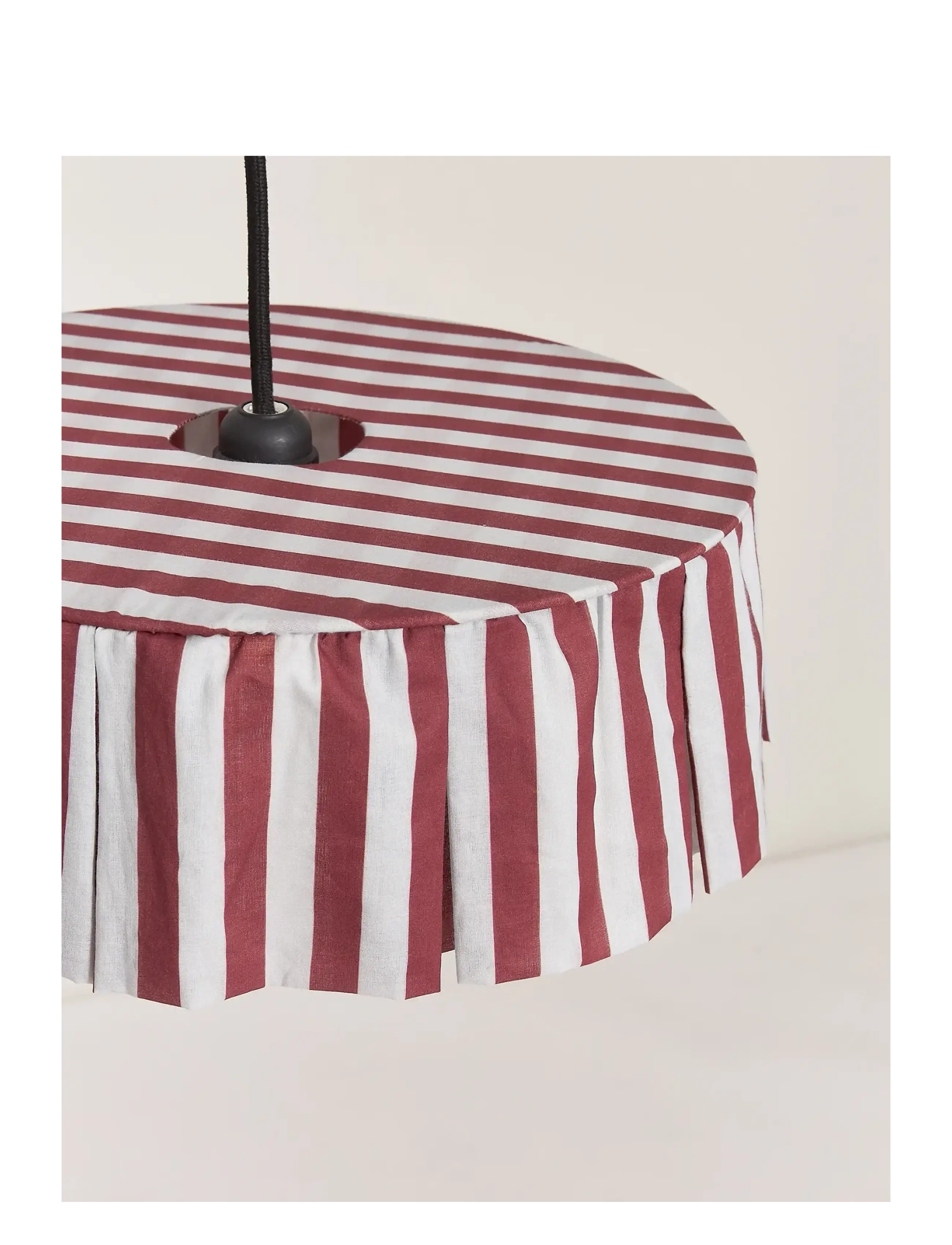 NOBODINOZ - Pendant lampshade diam. 40cm Vibes - laevalgustid - maroon stripes - 2