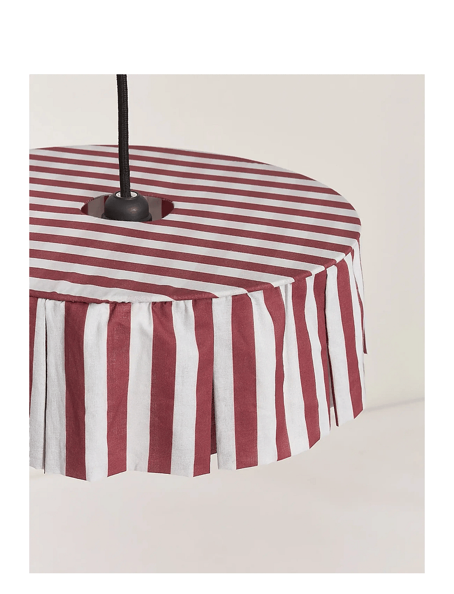 NOBODINOZ - Pendant lampshade diam. 40cm Vibes - laevalgustid - maroon stripes - 2