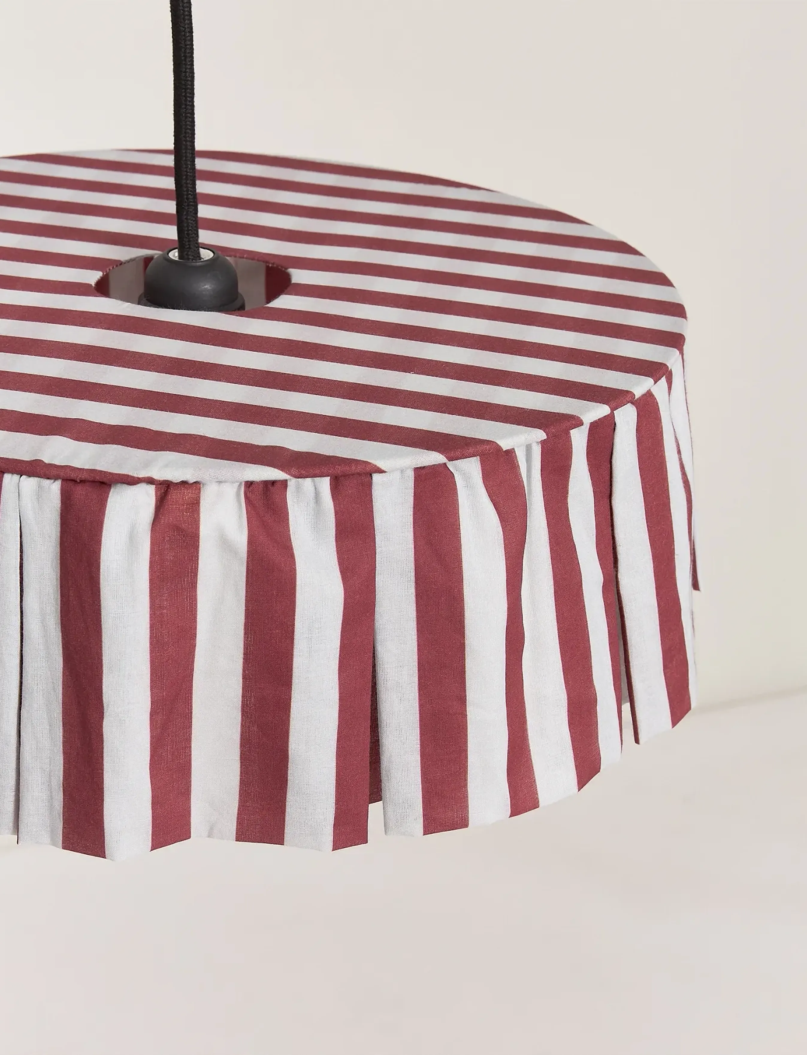 NOBODINOZ - Pendant lampshade diam. 40cm Vibes - laevalgustid - maroon stripes - 4