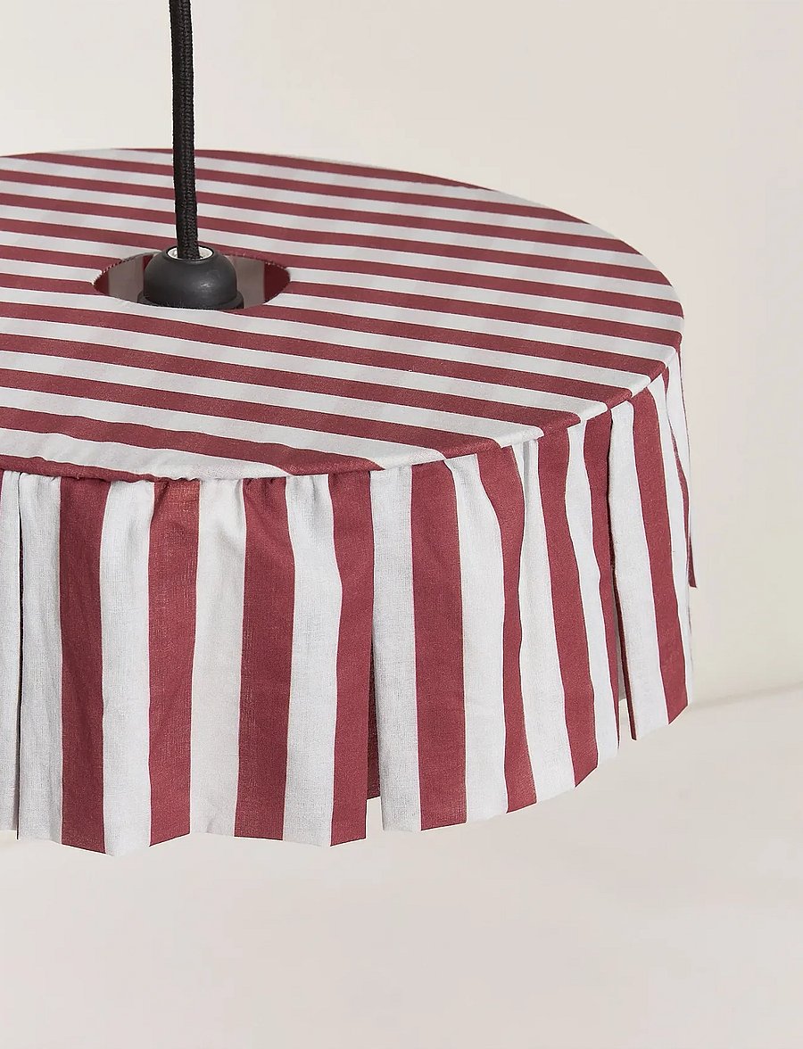 NOBODINOZ - Pendant lampshade diam. 40cm Vibes - laevalgustid - maroon stripes - 4