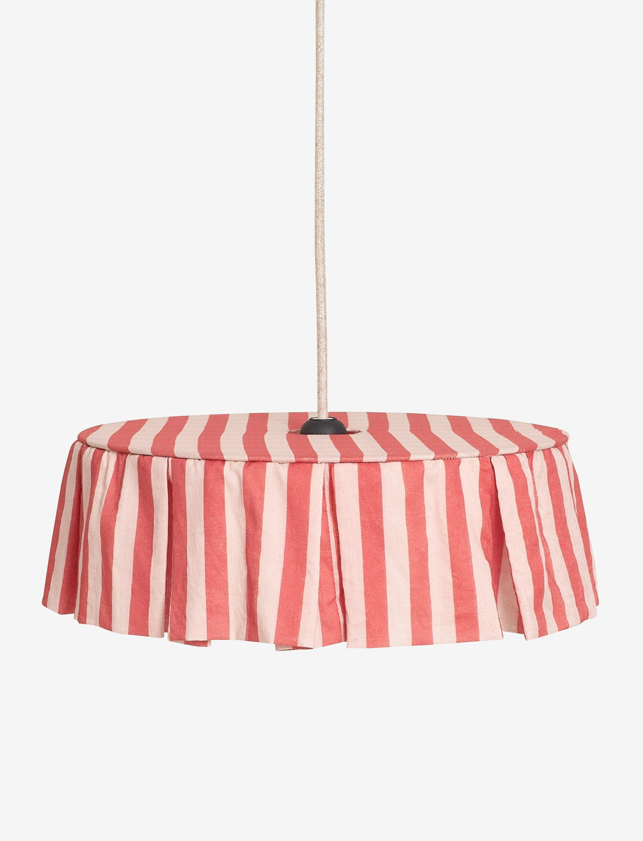 NOBODINOZ - Pendant lampshade diam. 40cm Vibes - plafonniers - red stripes - 1