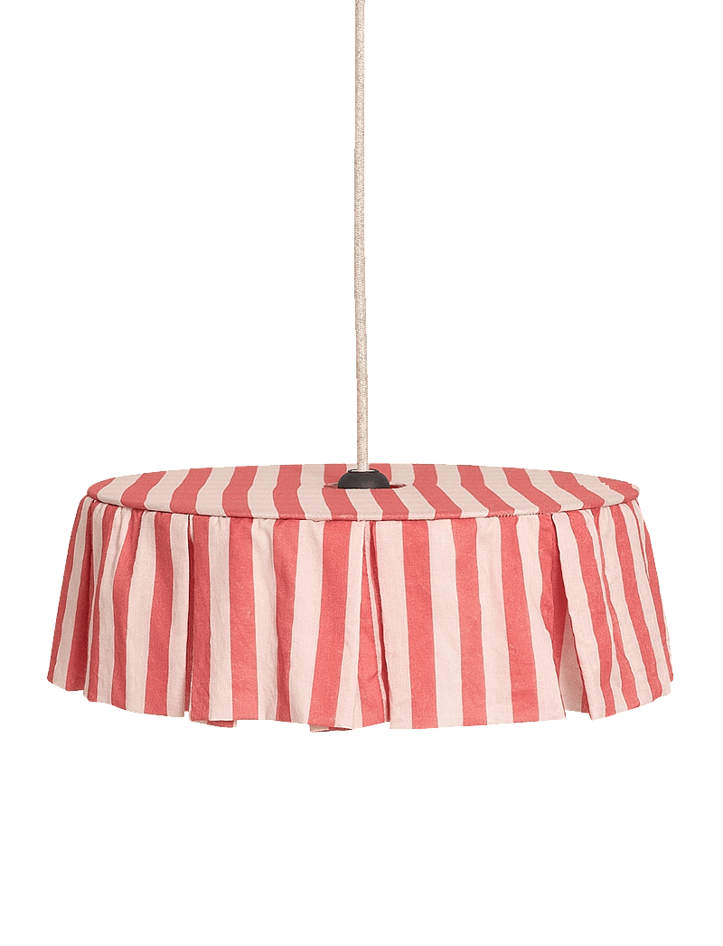 NOBODINOZ - Pendant lampshade diam. 40cm Vibes - deckenleuchte - red stripes - 1