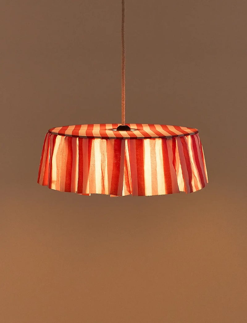 NOBODINOZ - Pendant lampshade diam. 40cm Vibes - deckenleuchte - red stripes - 3