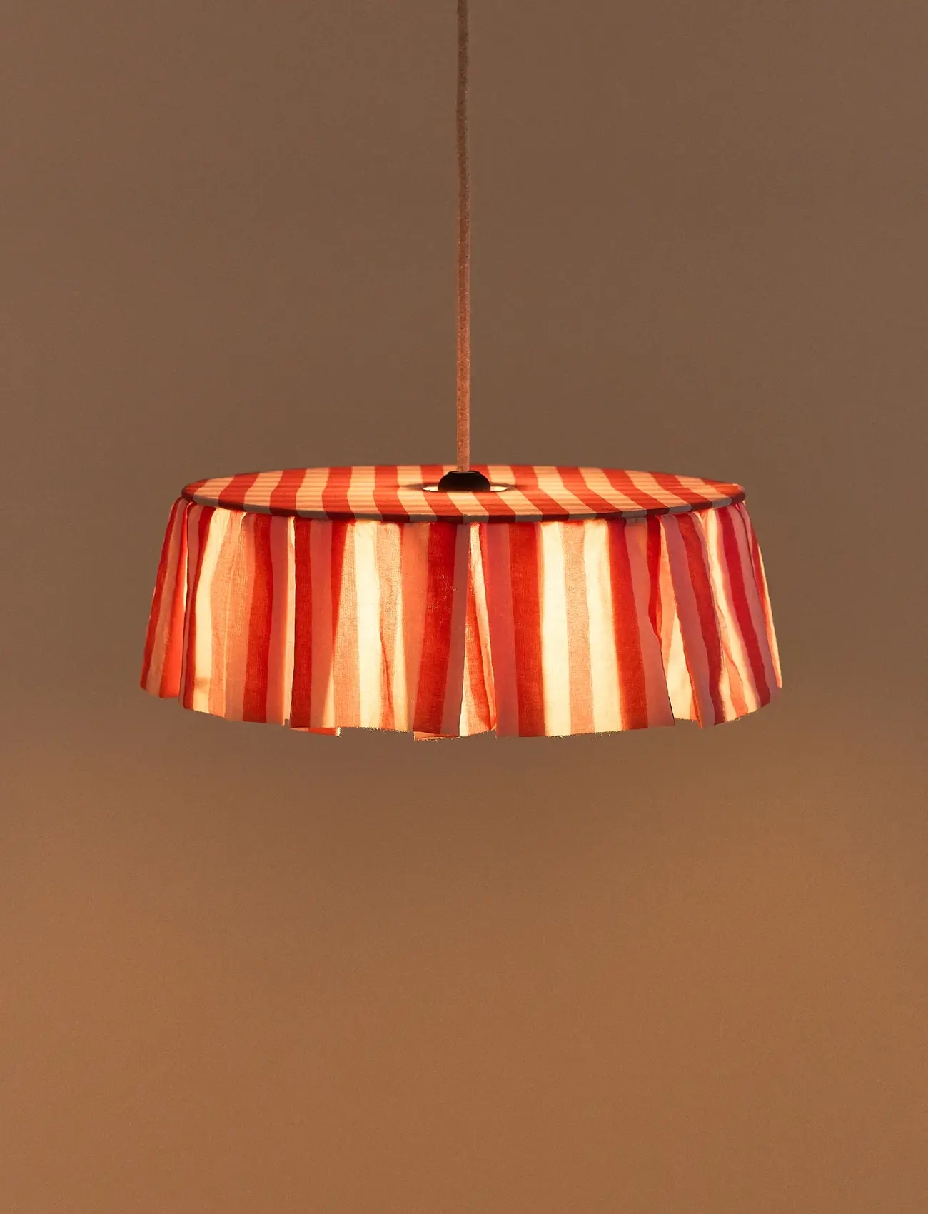 NOBODINOZ - Pendant lampshade diam. 40cm Vibes - loftslamper - red stripes - 3