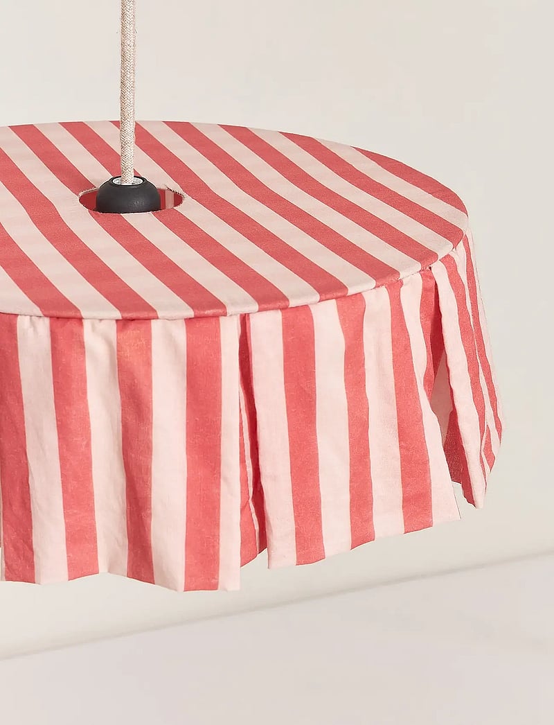 NOBODINOZ - Pendant lampshade diam. 40cm Vibes - deckenleuchte - red stripes - 2