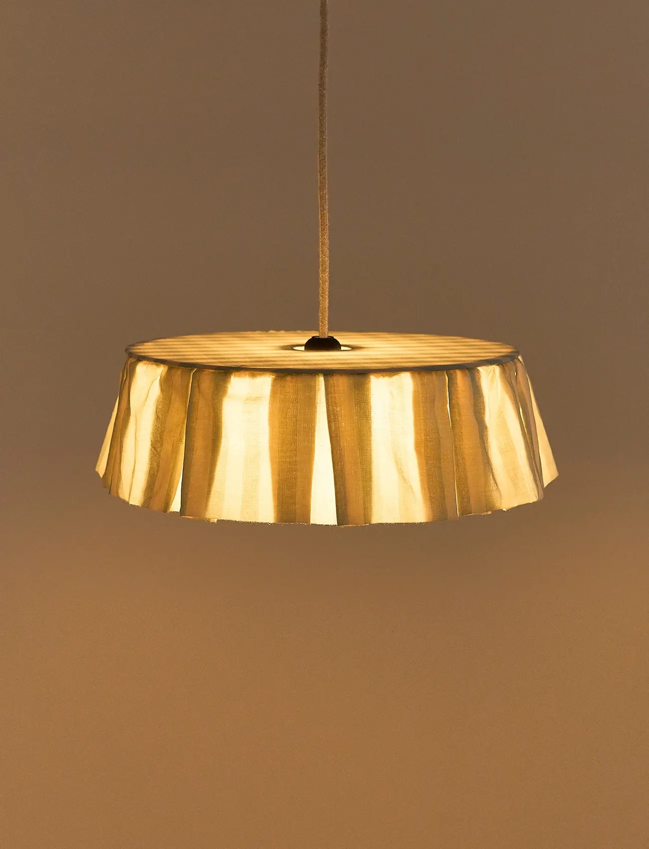 NOBODINOZ - Pendant lampshade diam. 40cm Vibes - loftslamper - turquoise stripes - 2