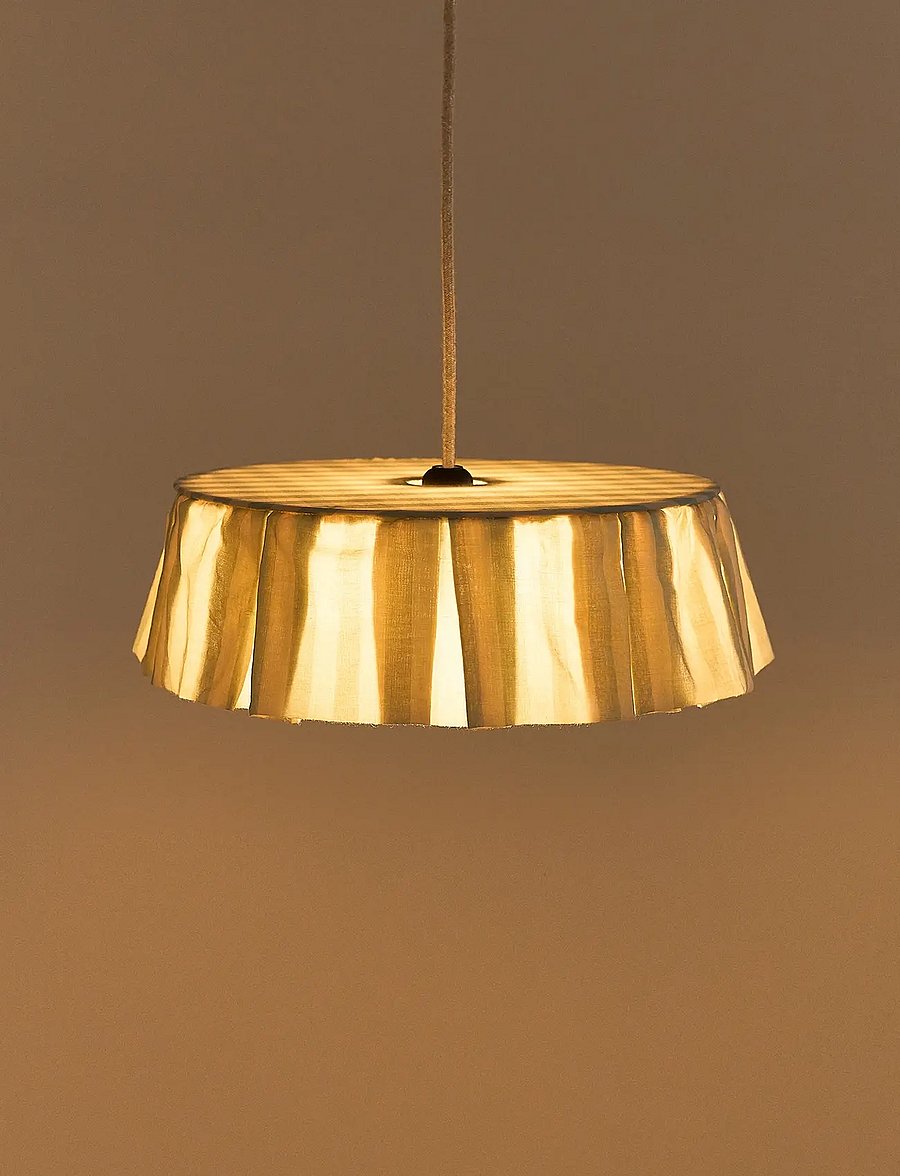 NOBODINOZ - Pendant lampshade diam. 40cm Vibes - laevalgustid - turquoise stripes - 2