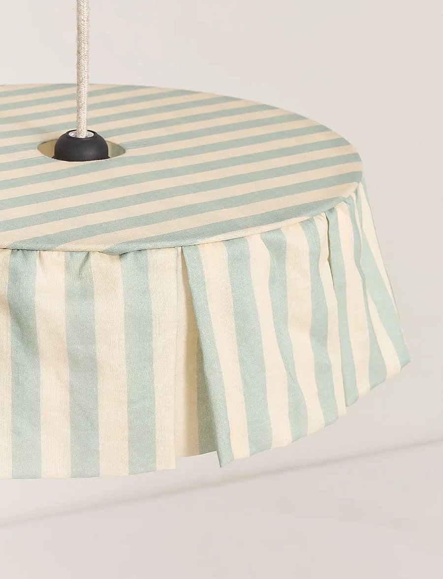 NOBODINOZ - Pendant lampshade diam. 40cm Vibes - laevalgustid - turquoise stripes - 3