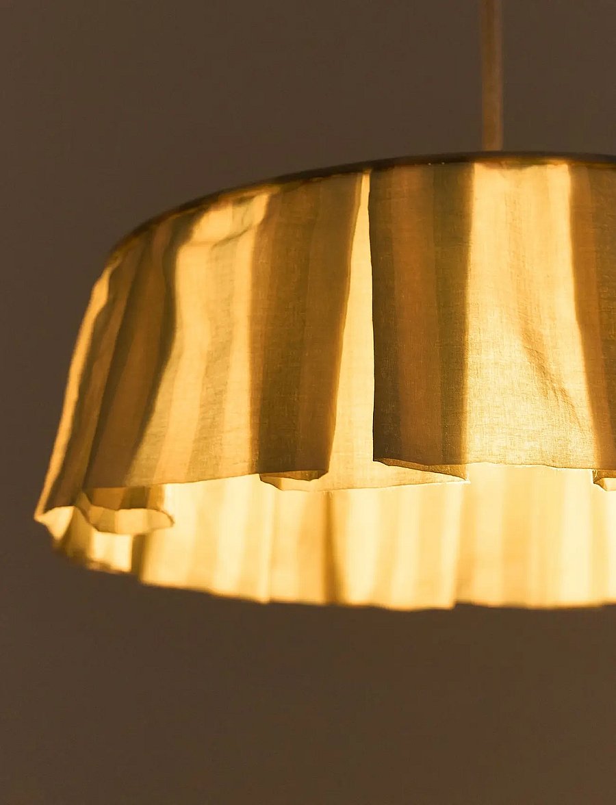 NOBODINOZ - Pendant lampshade diam. 40cm Vibes - laevalgustid - turquoise stripes - 5