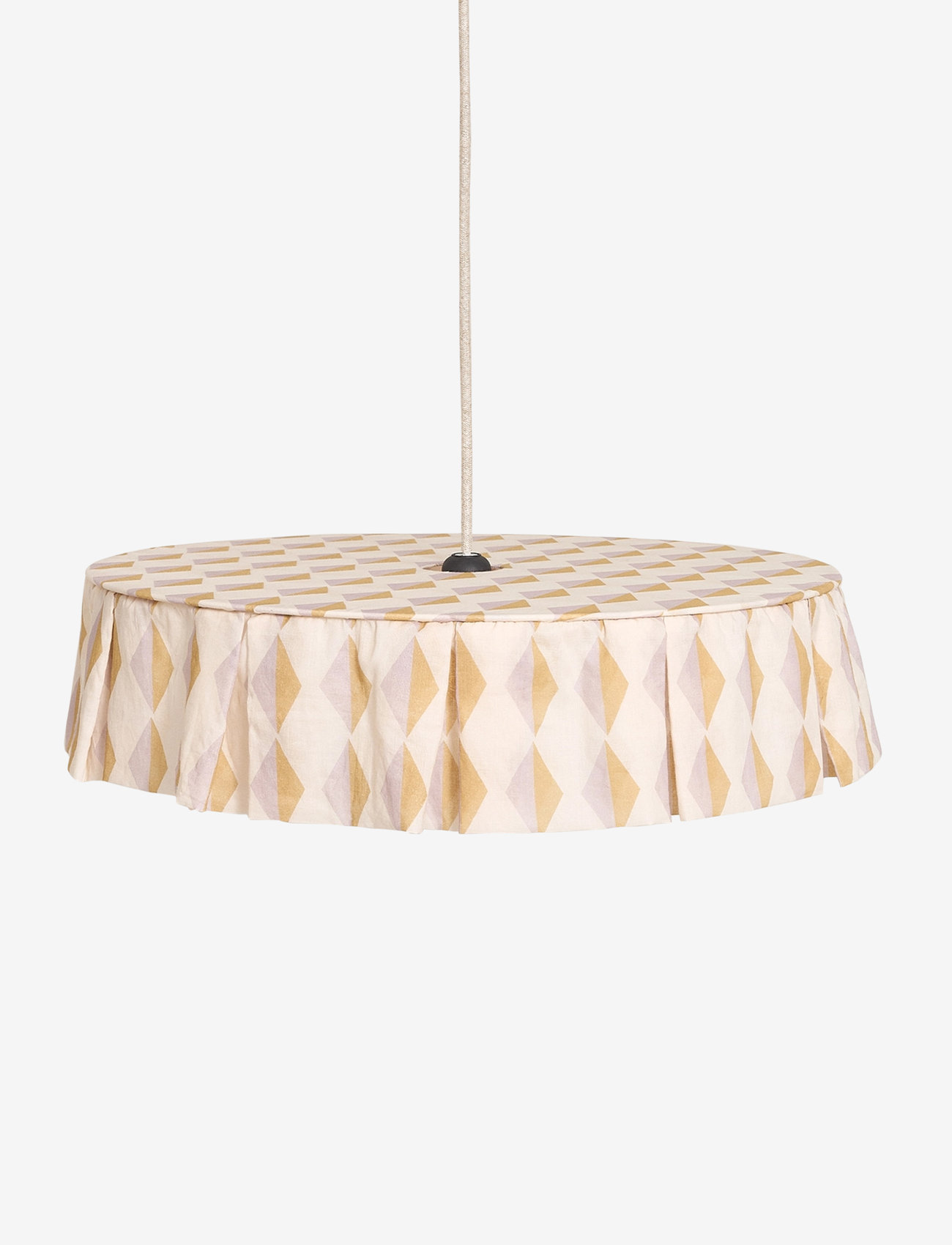 NOBODINOZ - VIBES LAMPSHADE DIAM. 50 CM - loftslamper - mustard lilac harlequin - 1