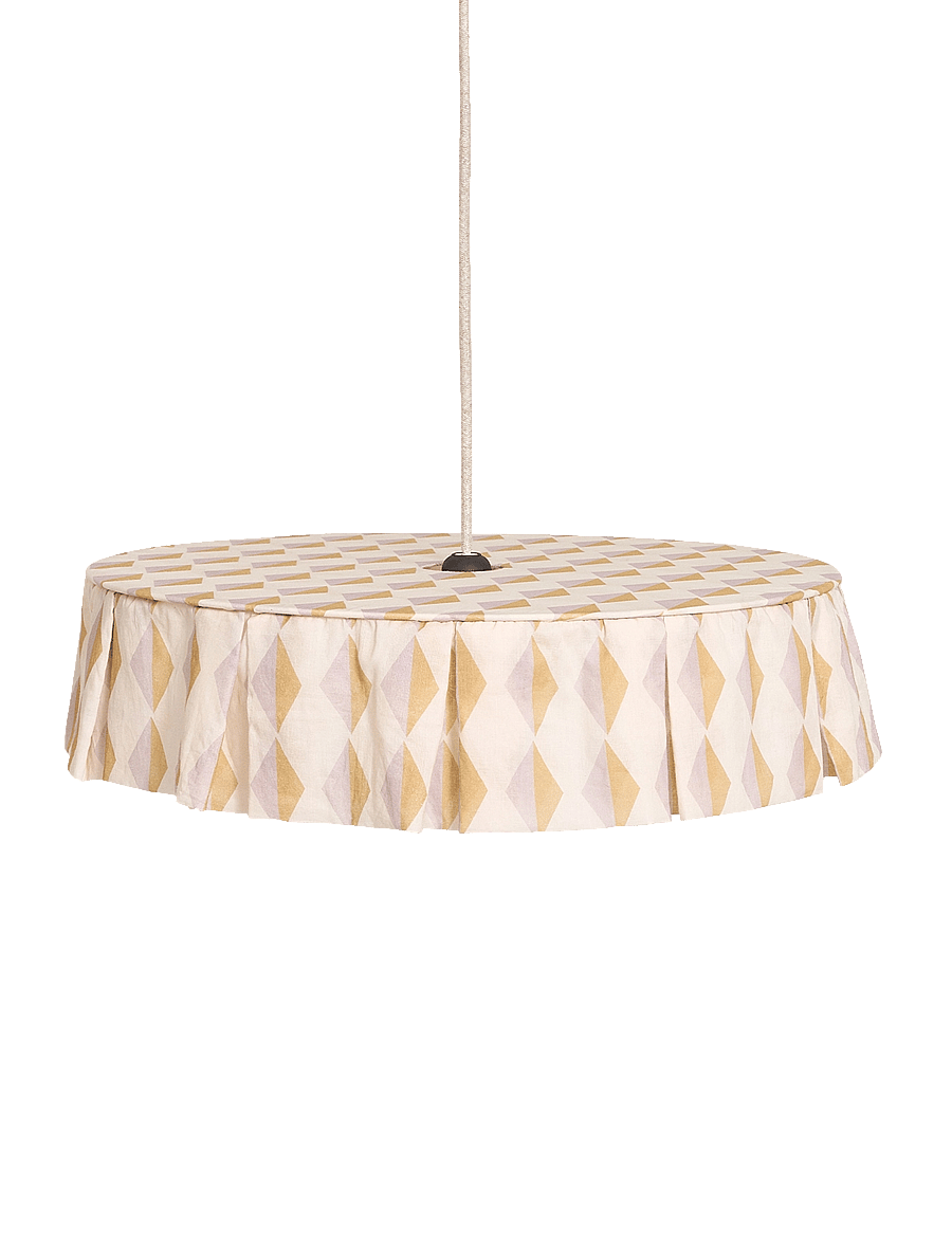 NOBODINOZ - VIBES LAMPSHADE DIAM. 50 CM - laevalgustid - mustard lilac harlequin - 1