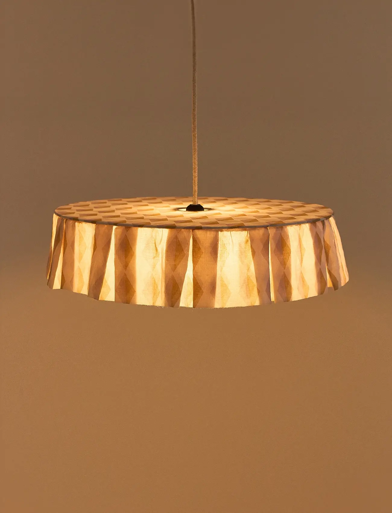 NOBODINOZ - VIBES LAMPSHADE DIAM. 50 CM - laevalgustid - mustard lilac harlequin - 2