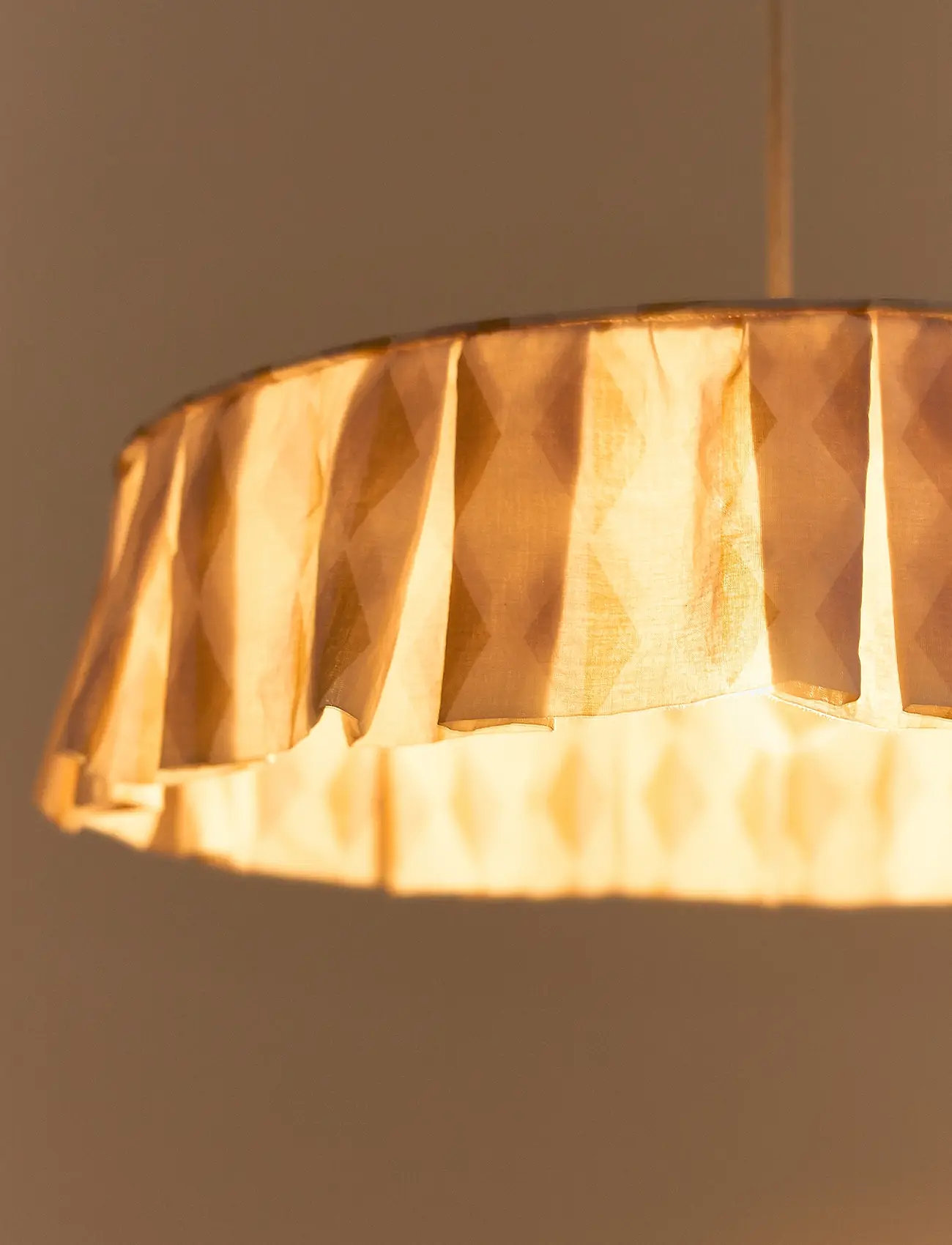NOBODINOZ - VIBES LAMPSHADE DIAM. 50 CM - loftslamper - mustard lilac harlequin - 5