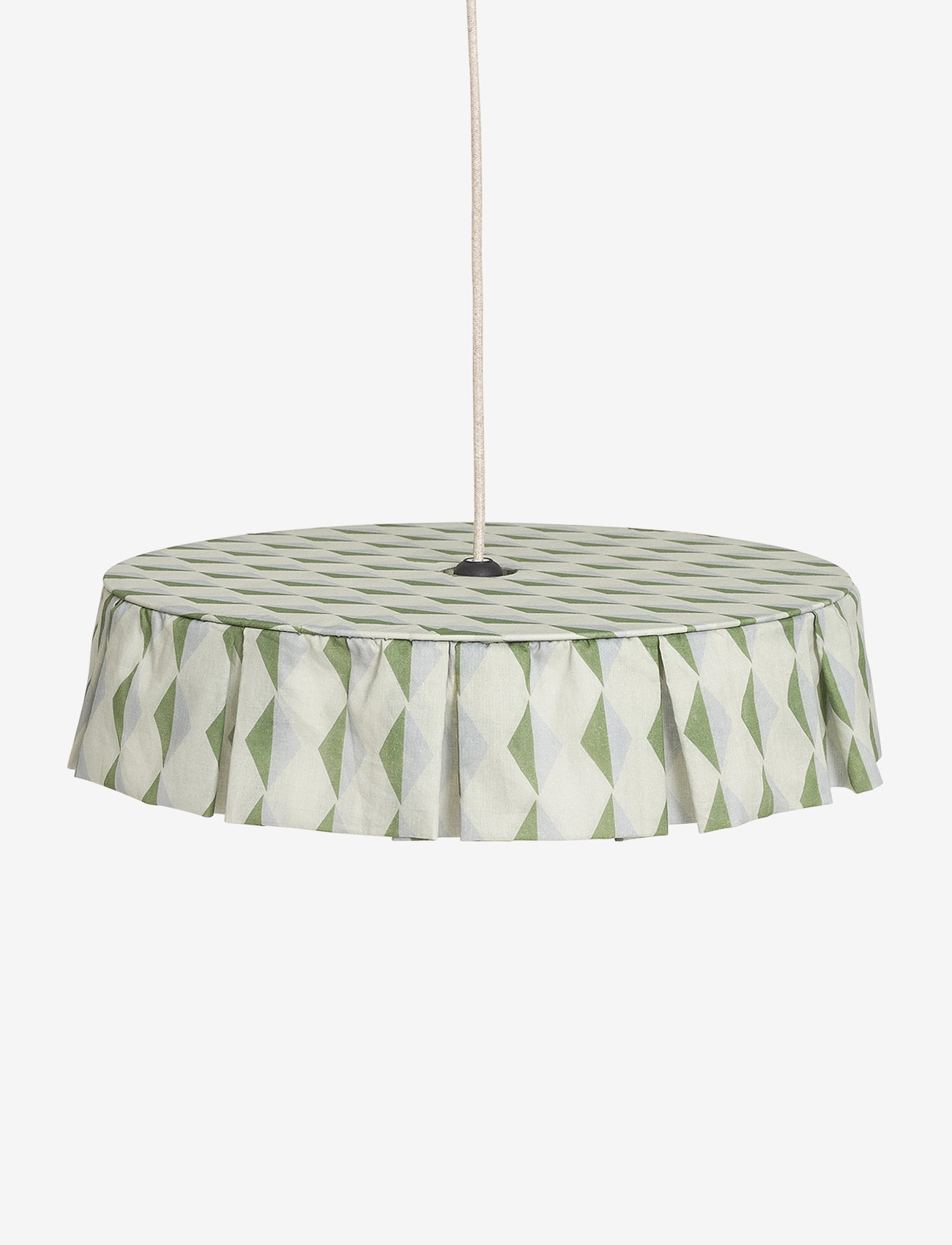 NOBODINOZ - VIBES LAMPSHADE DIAM. 50 CM - ceiling lamps - green blue harlequin - 1